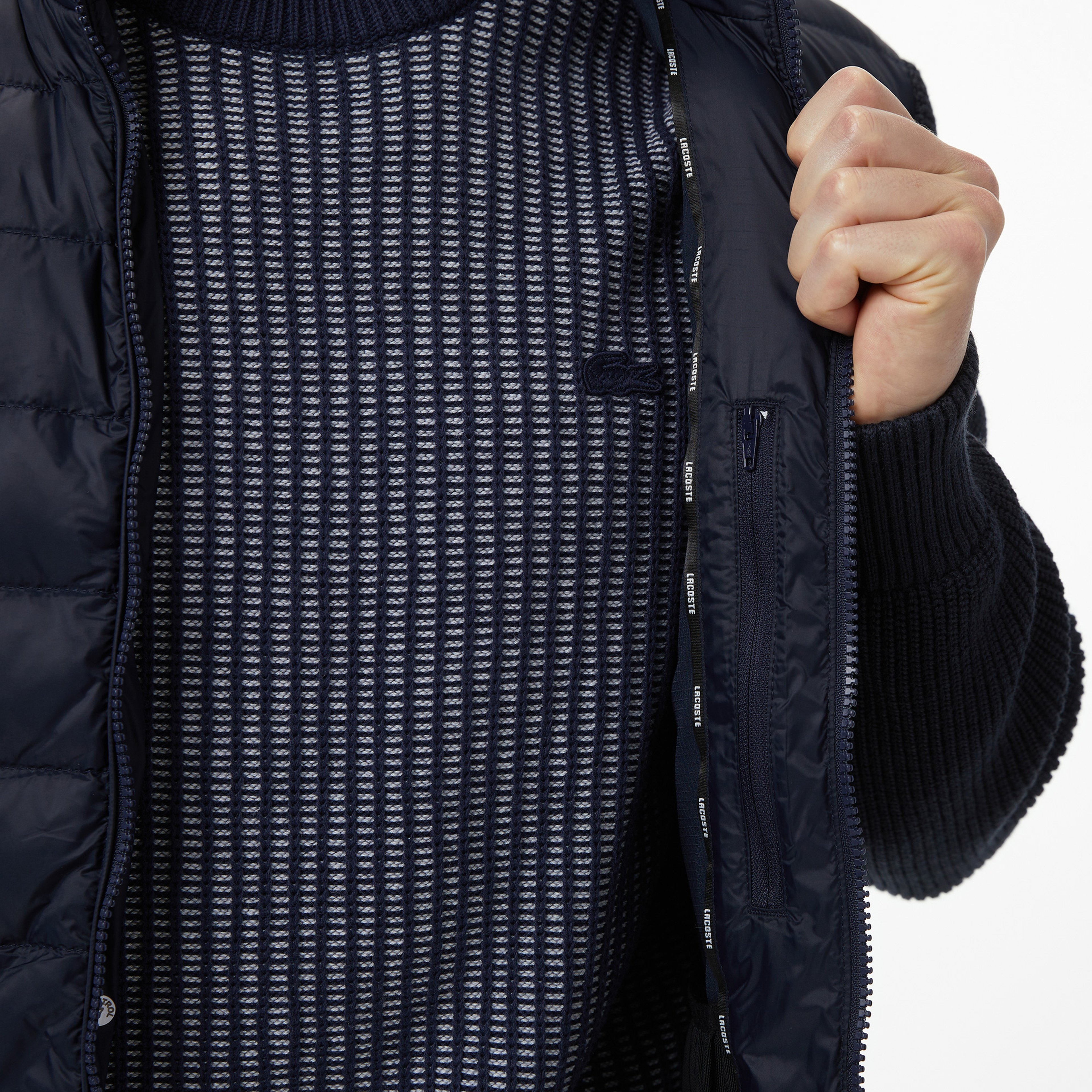 Erkek Regular Fit Kapüşonlu Lacivert Mont