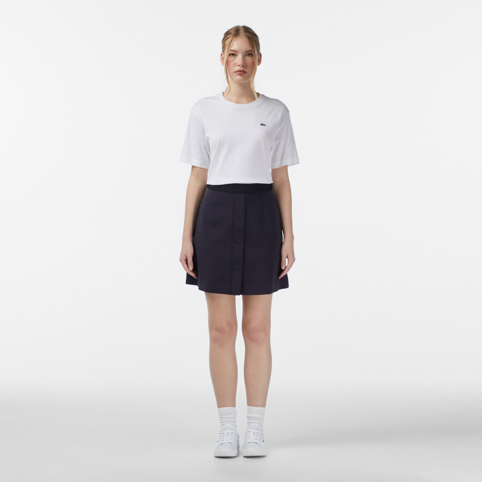 Kadın Classic Fit Lacivert Etek