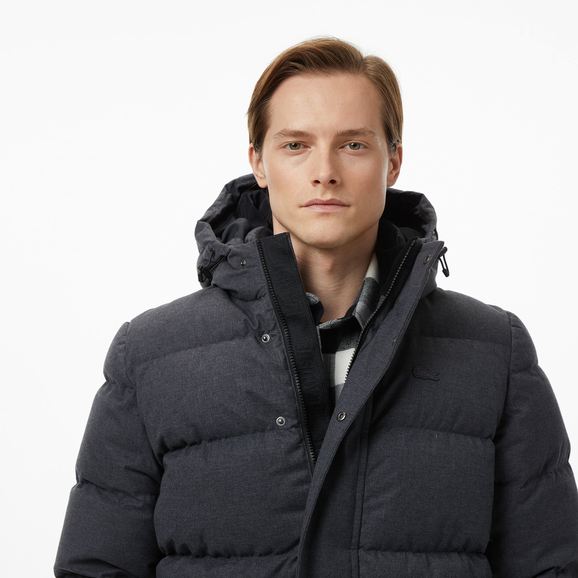 Erkek Relaxed Fit Kapüşonlu Siyah Mont