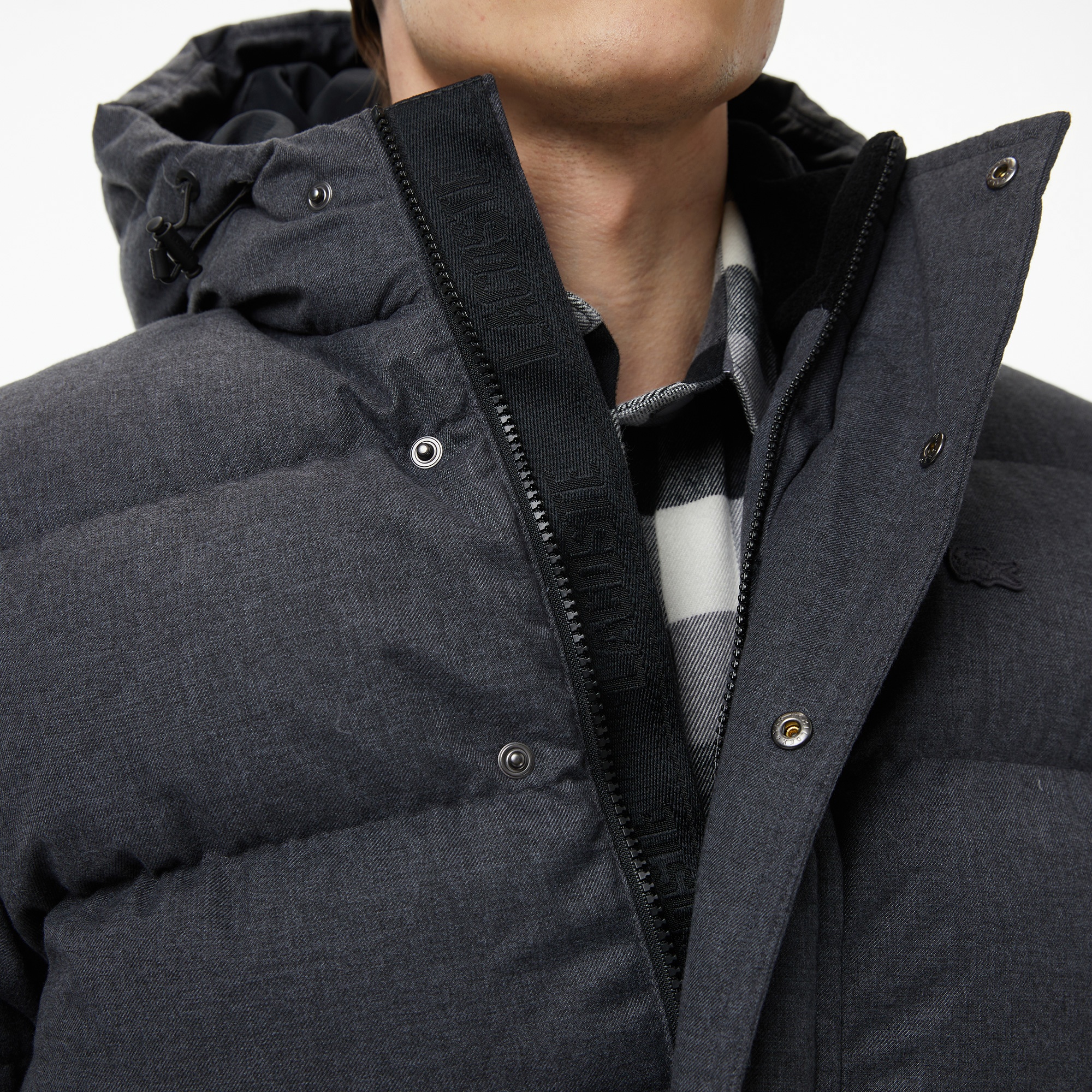 Erkek Relaxed Fit Kapüşonlu Siyah Mont