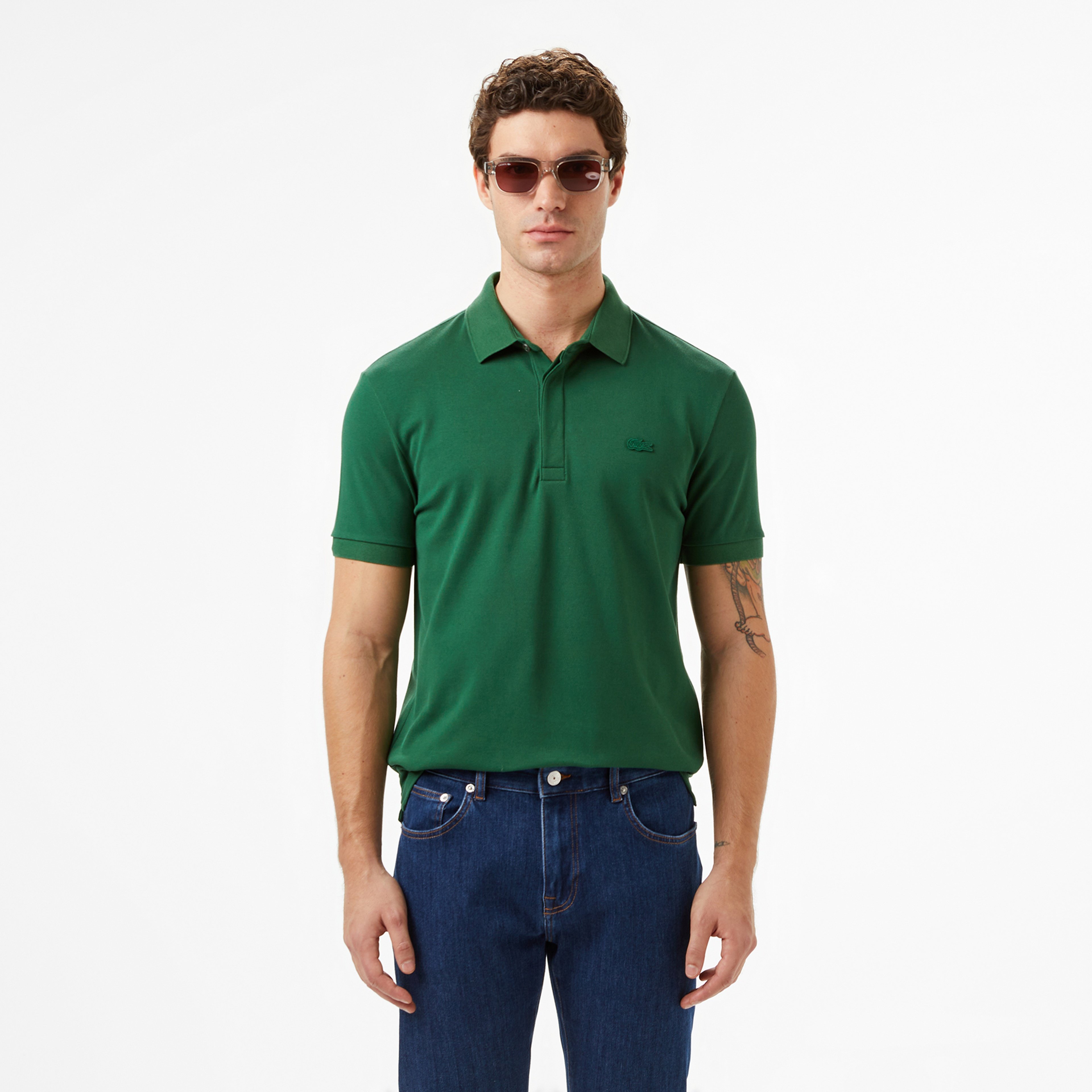 Erkek Regular Fit Yeşil Paris Polo