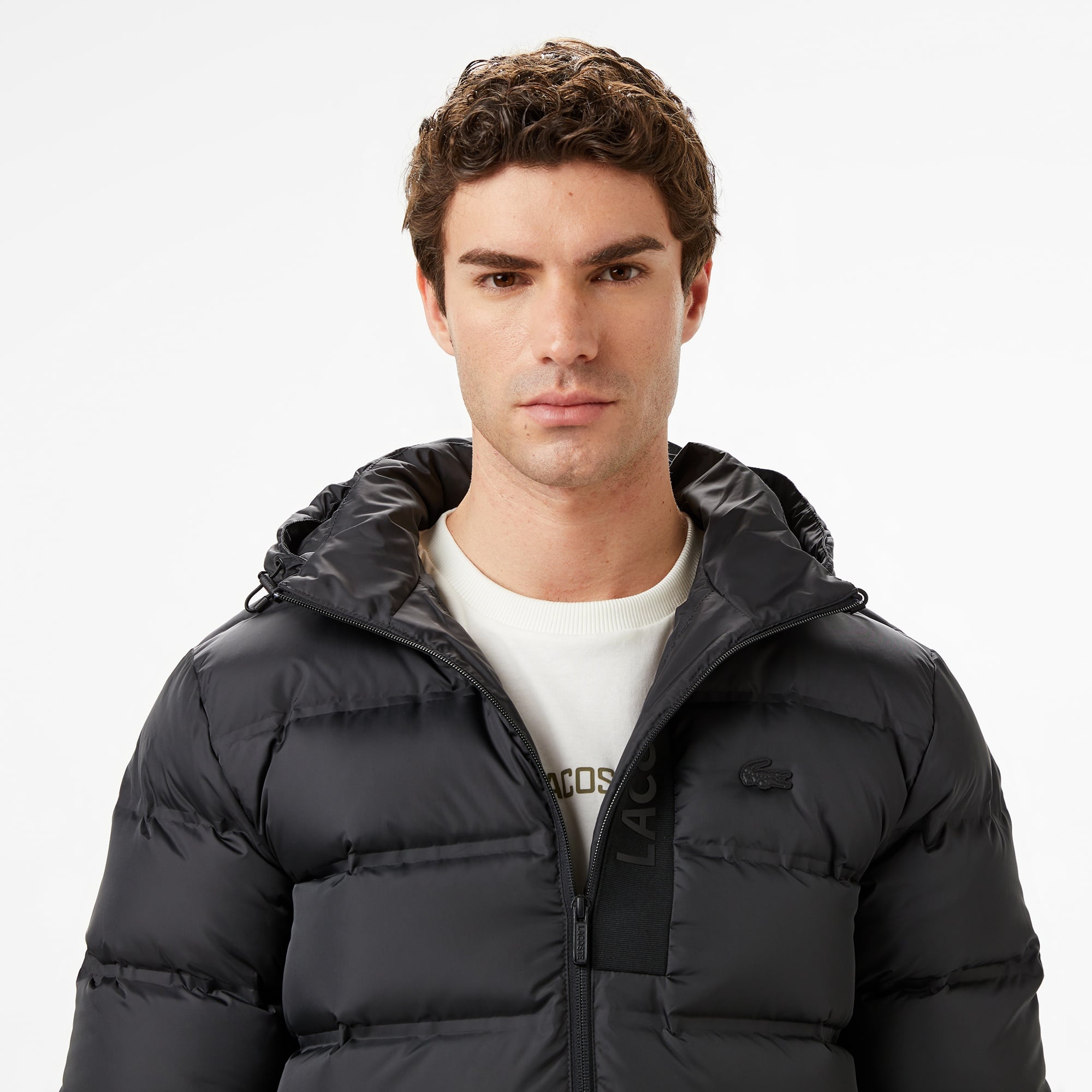 Erkek Regular Fit Siyah Şişme Mont