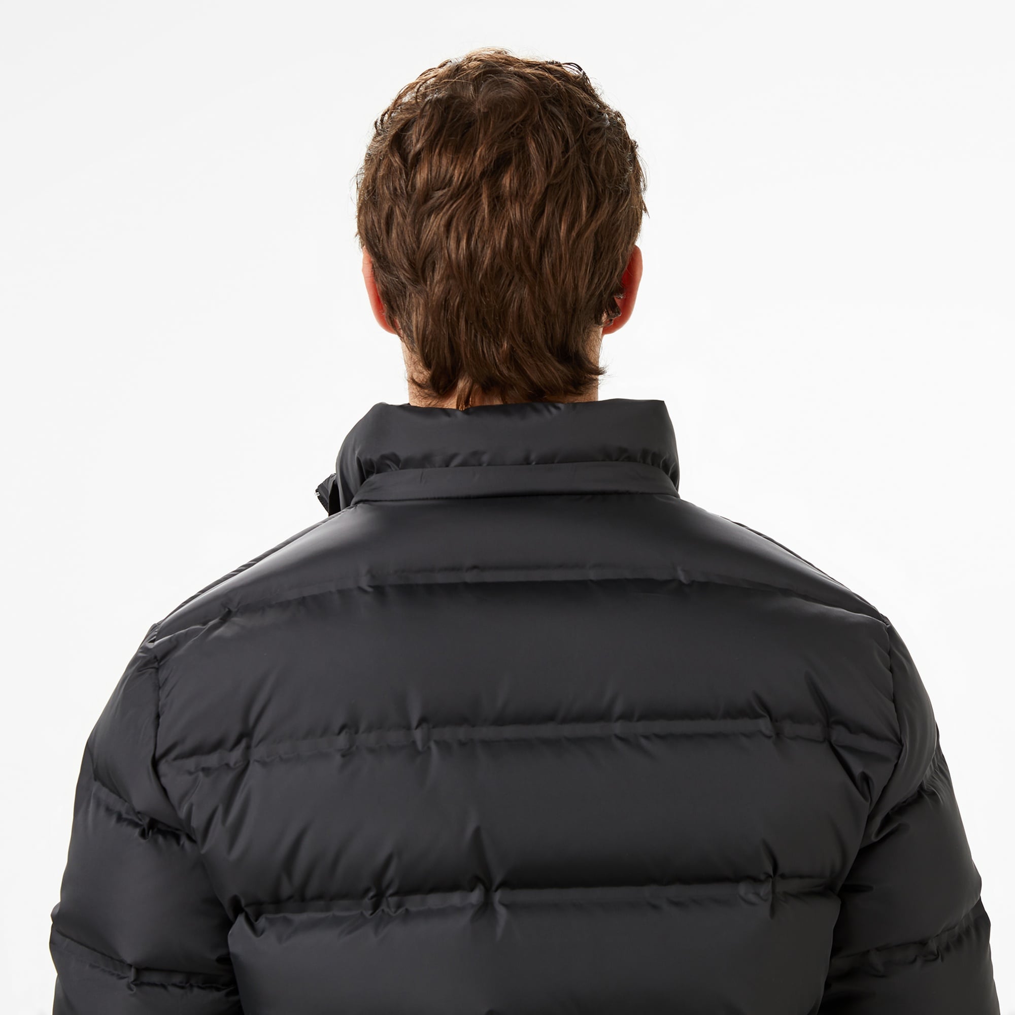 Erkek Regular Fit Siyah Şişme Mont