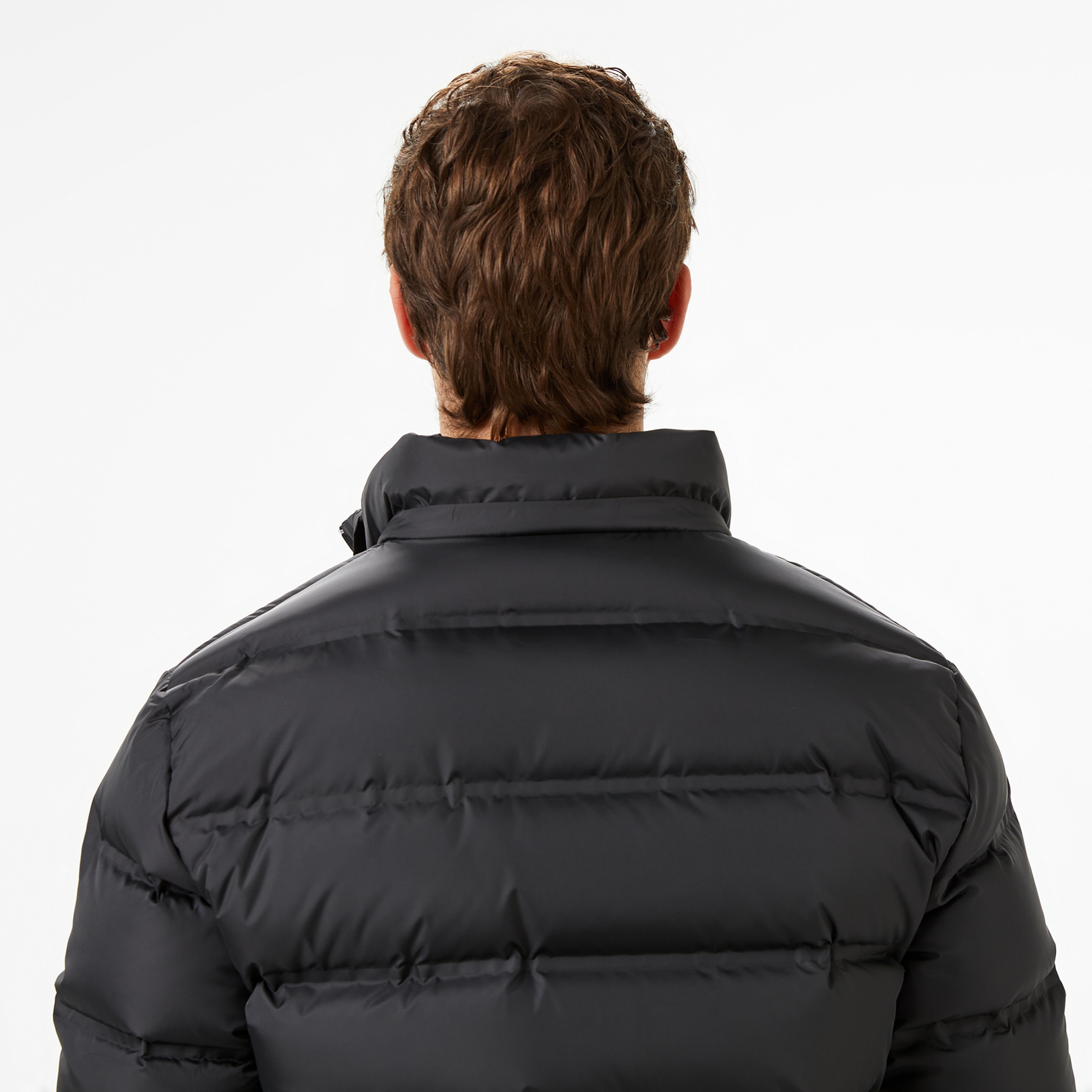 Erkek Regular Fit Siyah Şişme Mont