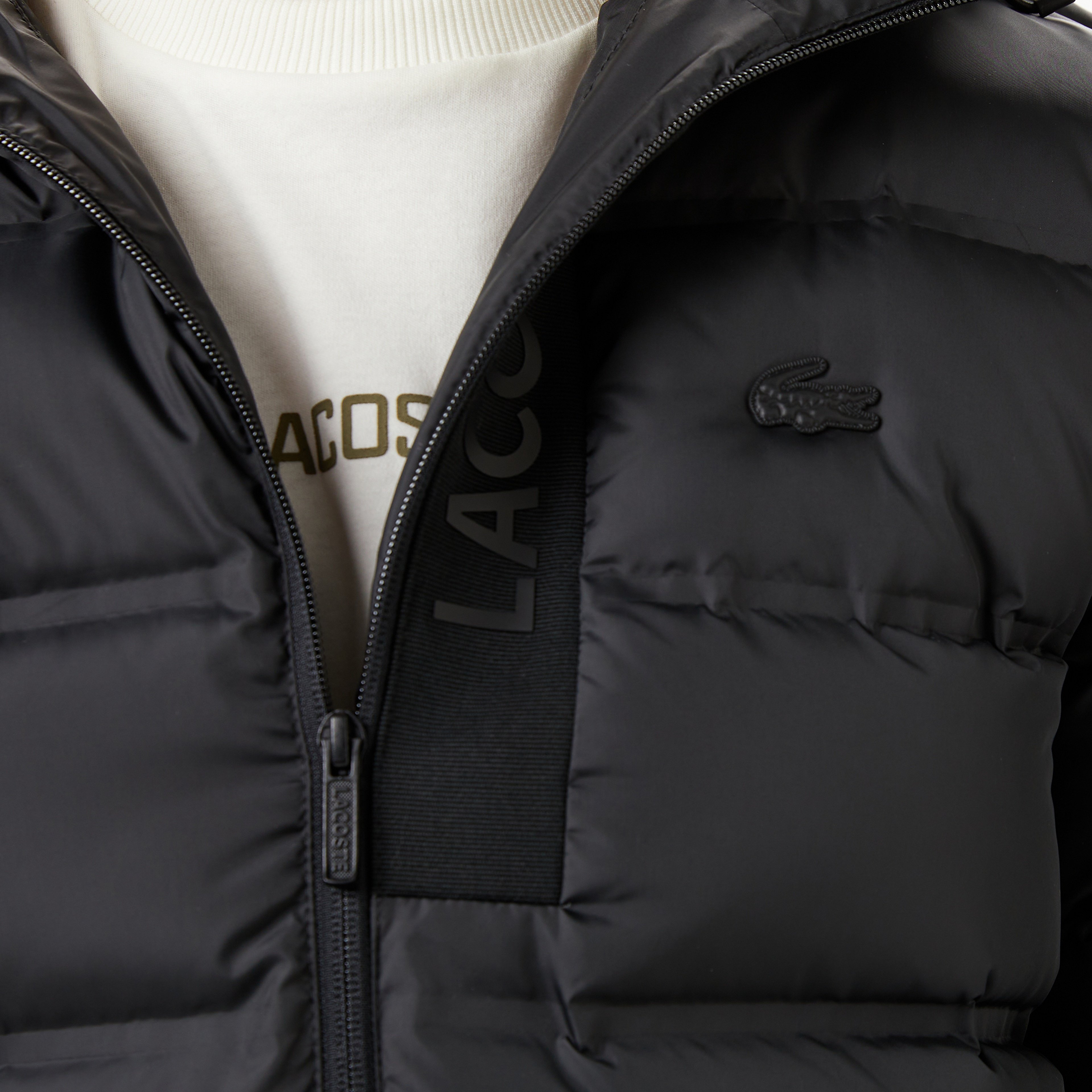 Erkek Regular Fit Siyah Şişme Mont