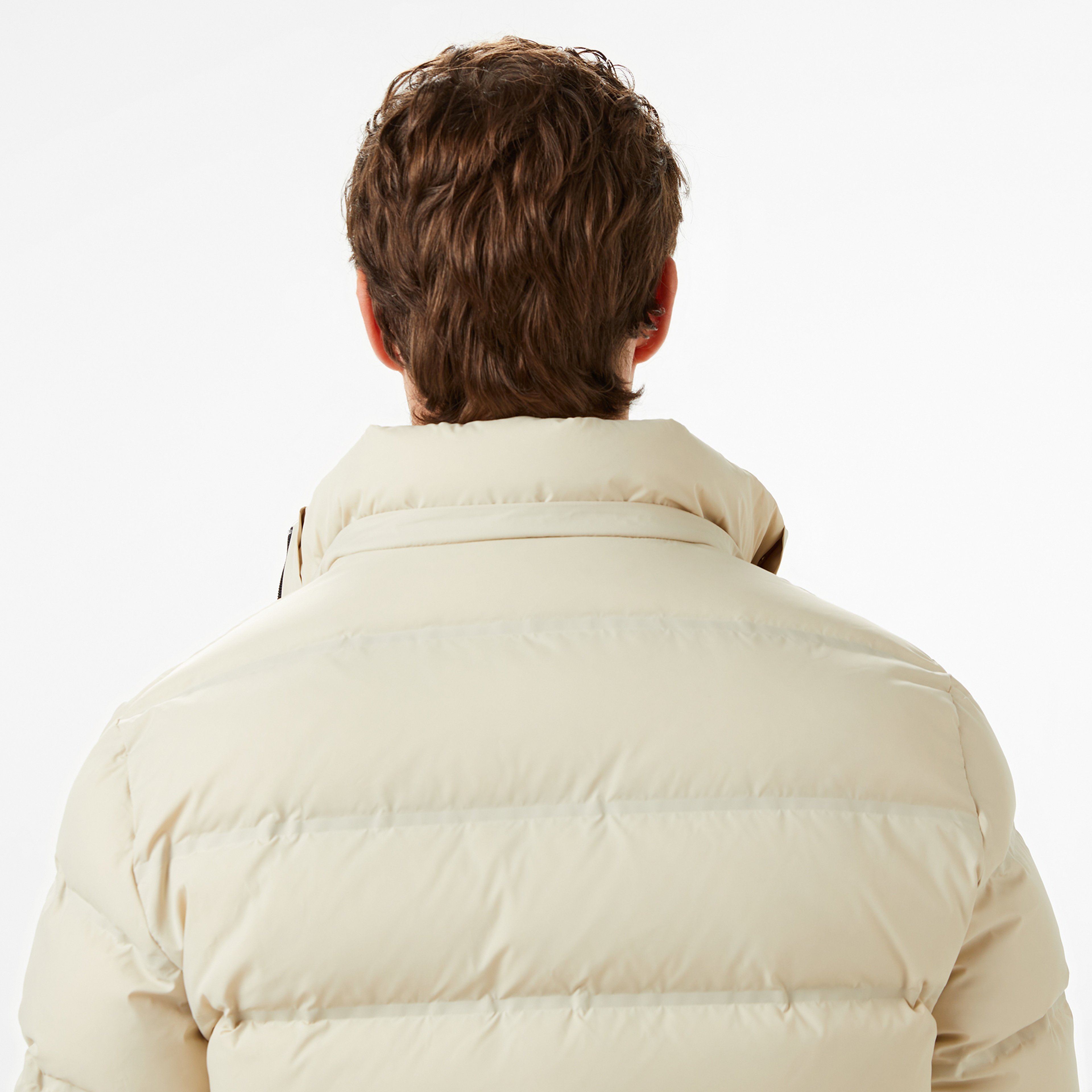 Erkek Regular Fit Açık Kahverengi Şişme Mont