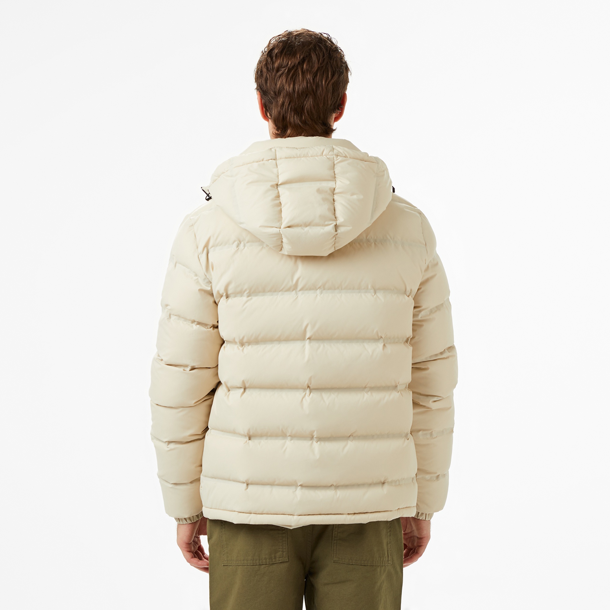 Erkek Regular Fit Açık Kahverengi Şişme Mont