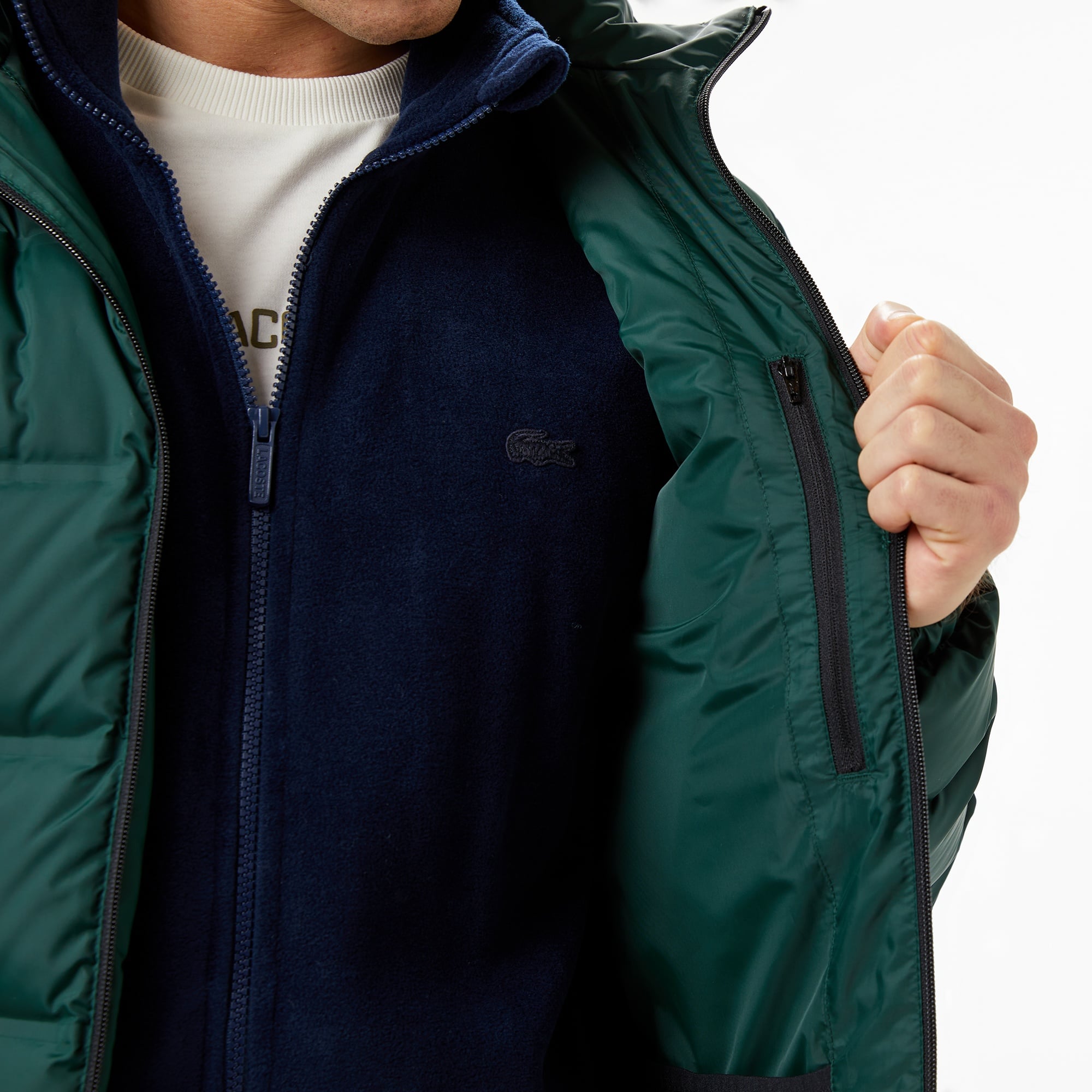 Erkek Regular Fit Koyu Yeşil Şişme Mont