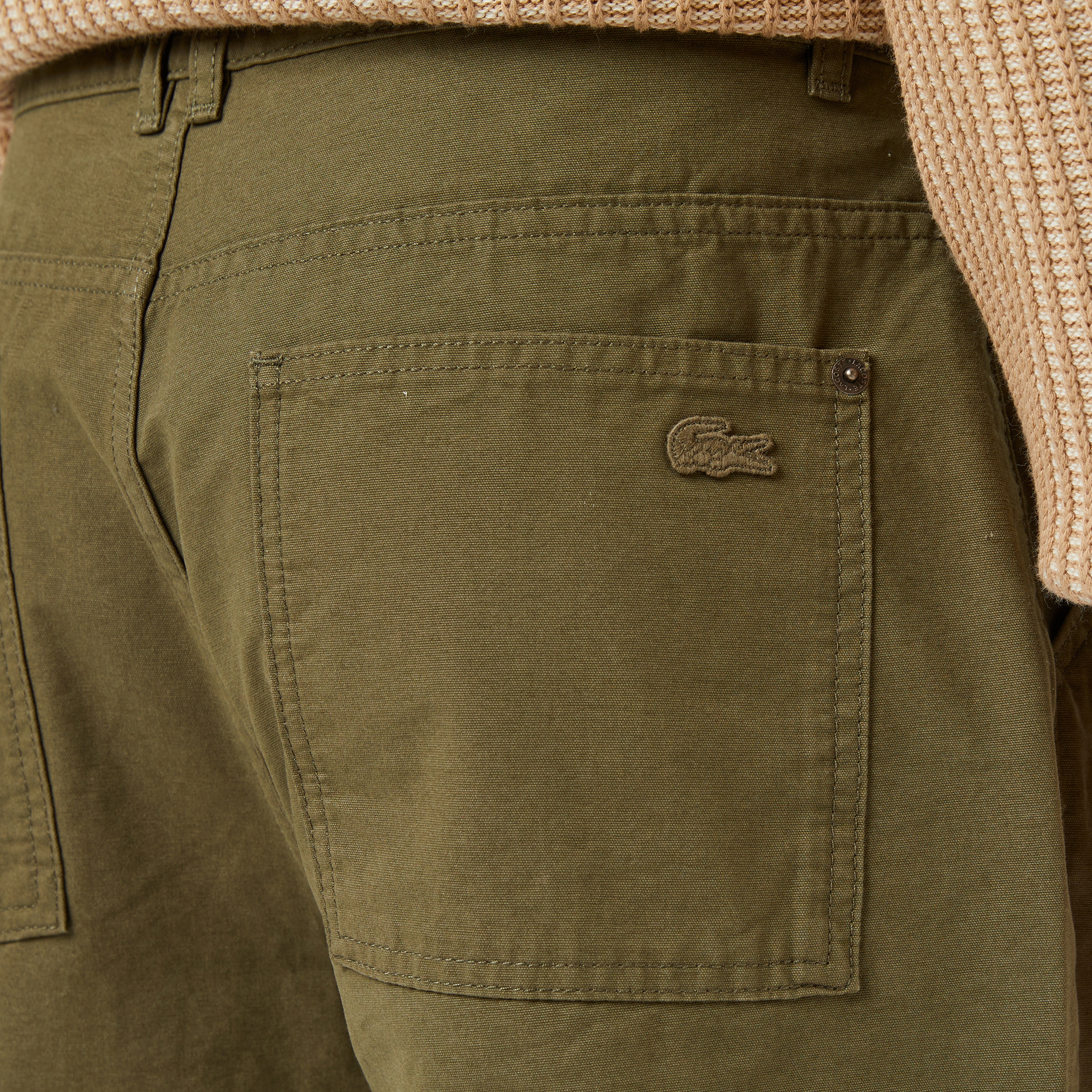 Erkek Regular Fit Haki Pantolon