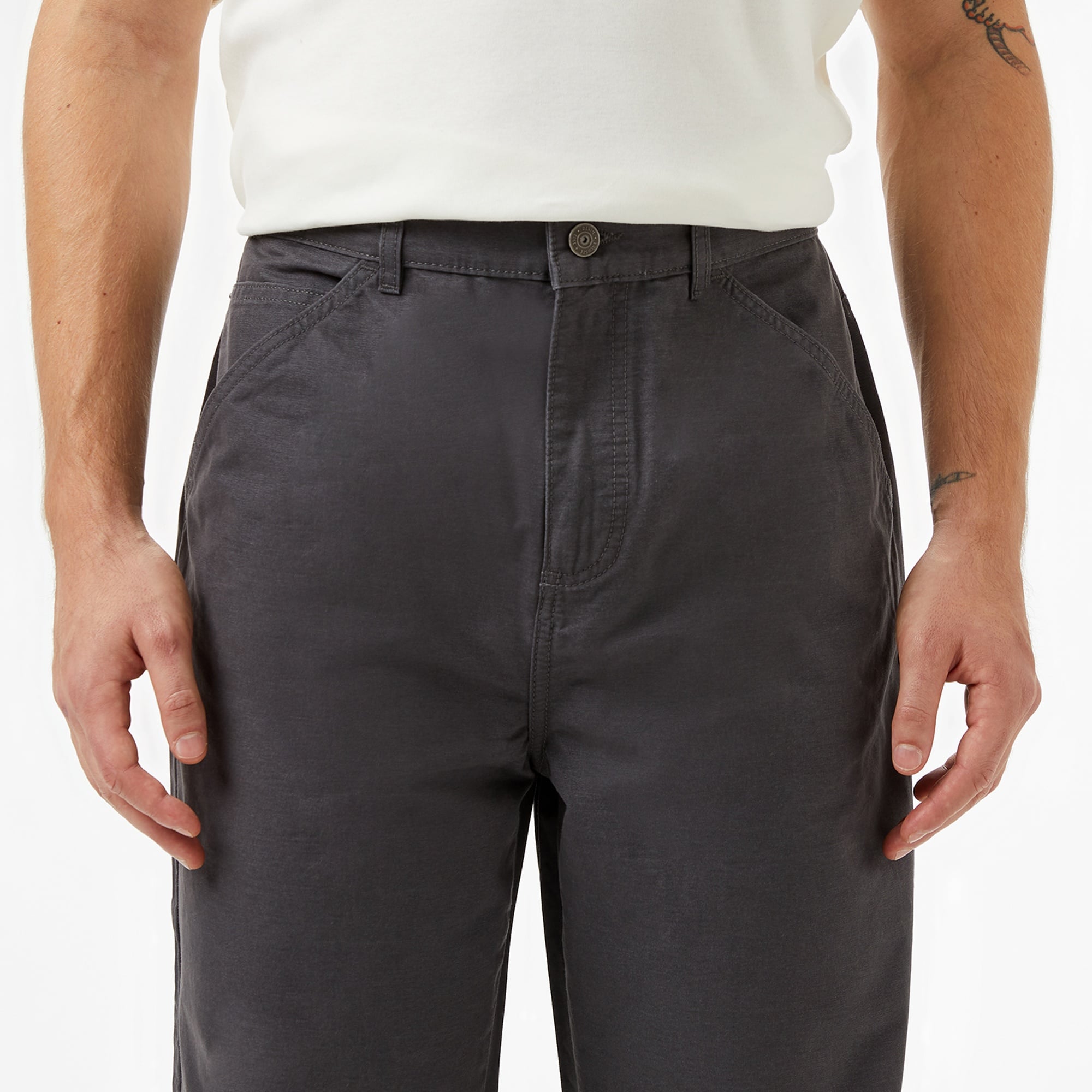 Erkek Regular Fit Koyu Gri Pantolon