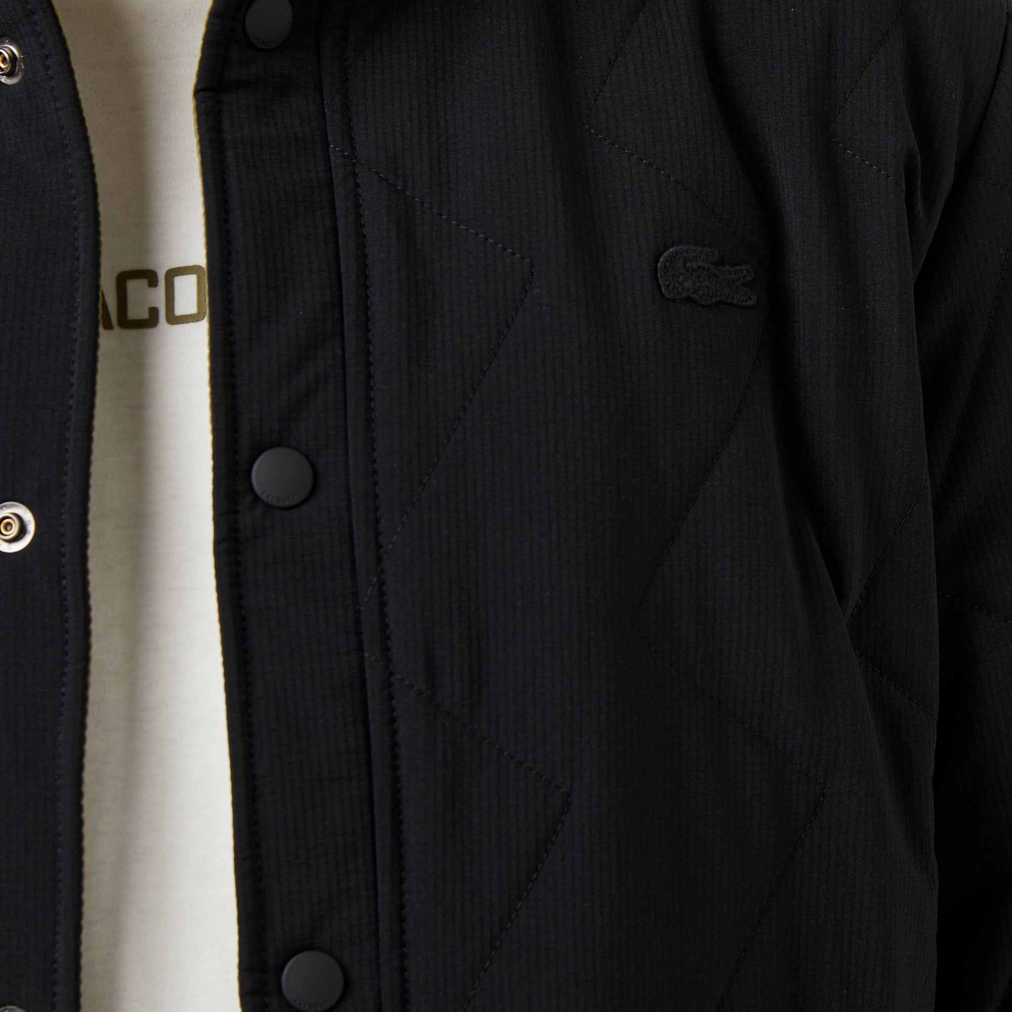 Erkek Dik Yaka Çift Taraflı Haki Mont