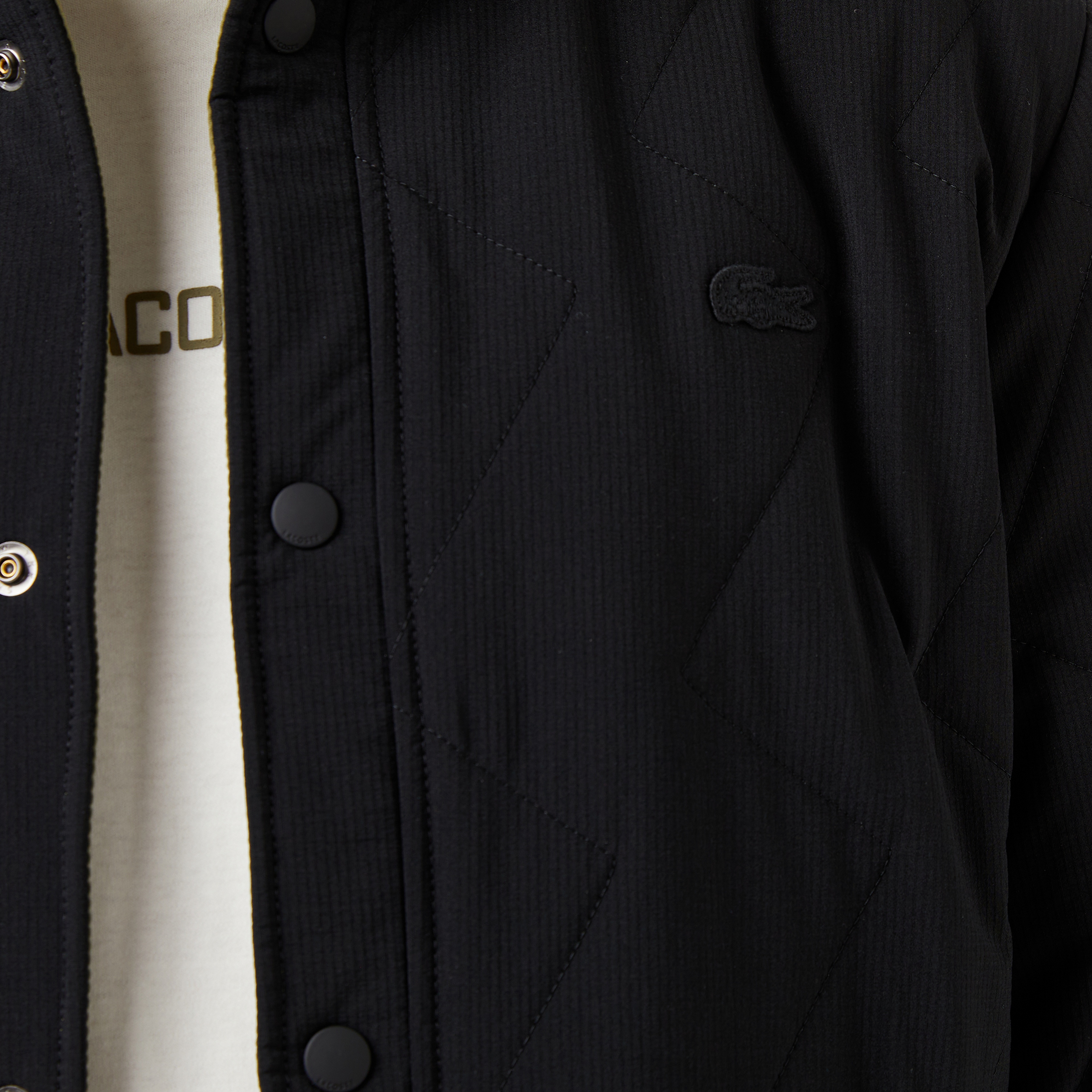 Erkek Dik Yaka Çift Taraflı Haki Mont