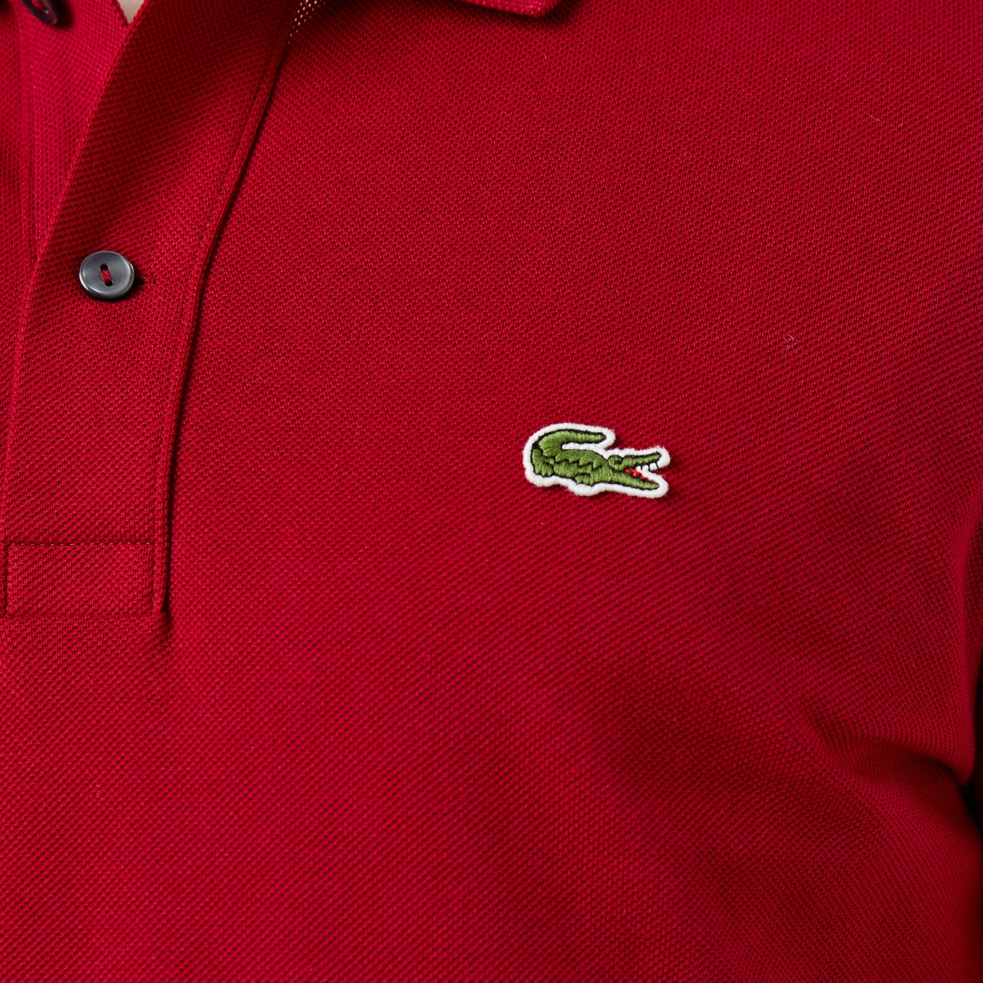 L.12.12 Erkek Slim Fit Kırmızı Polo