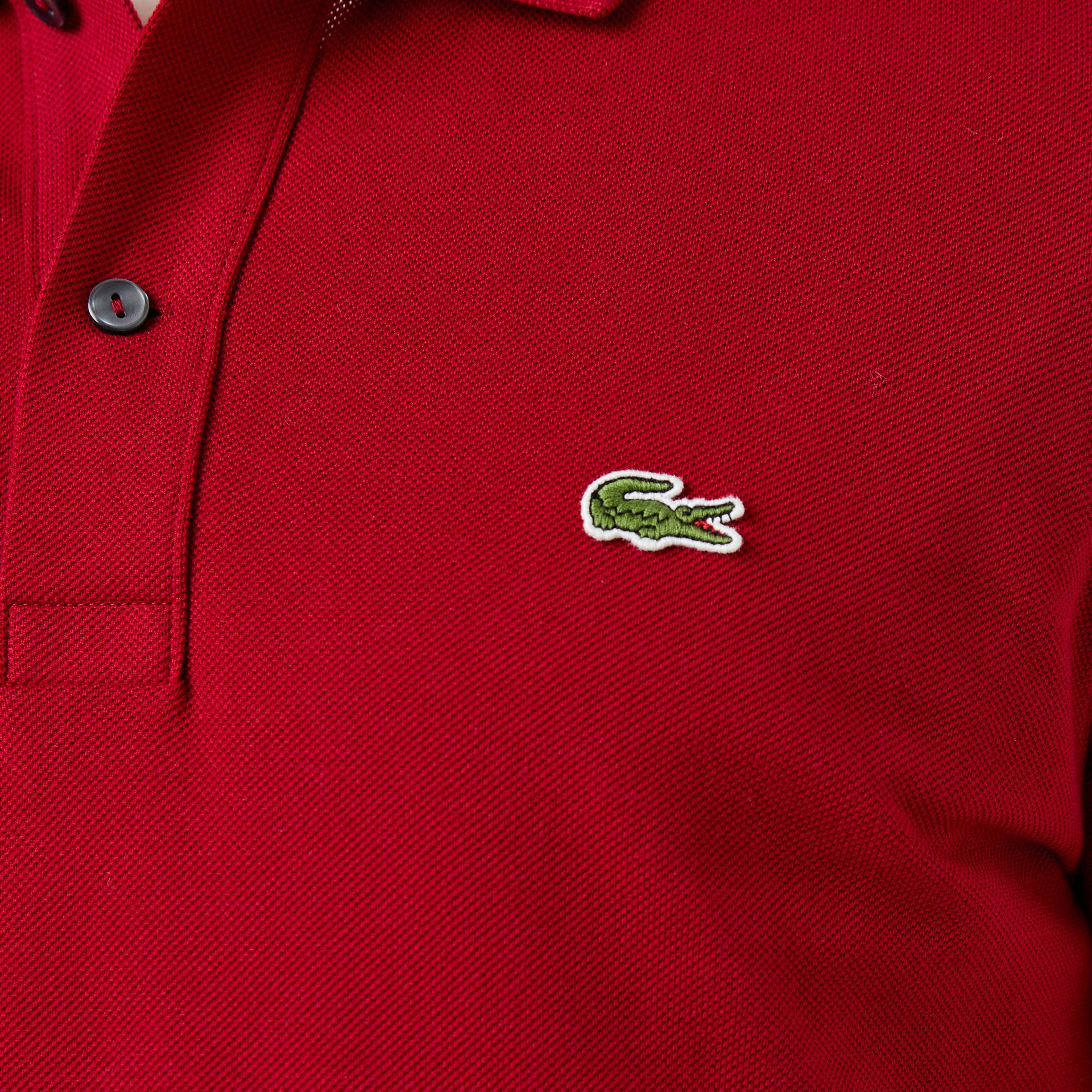 L.12.12 Erkek Slim Fit Kırmızı Polo