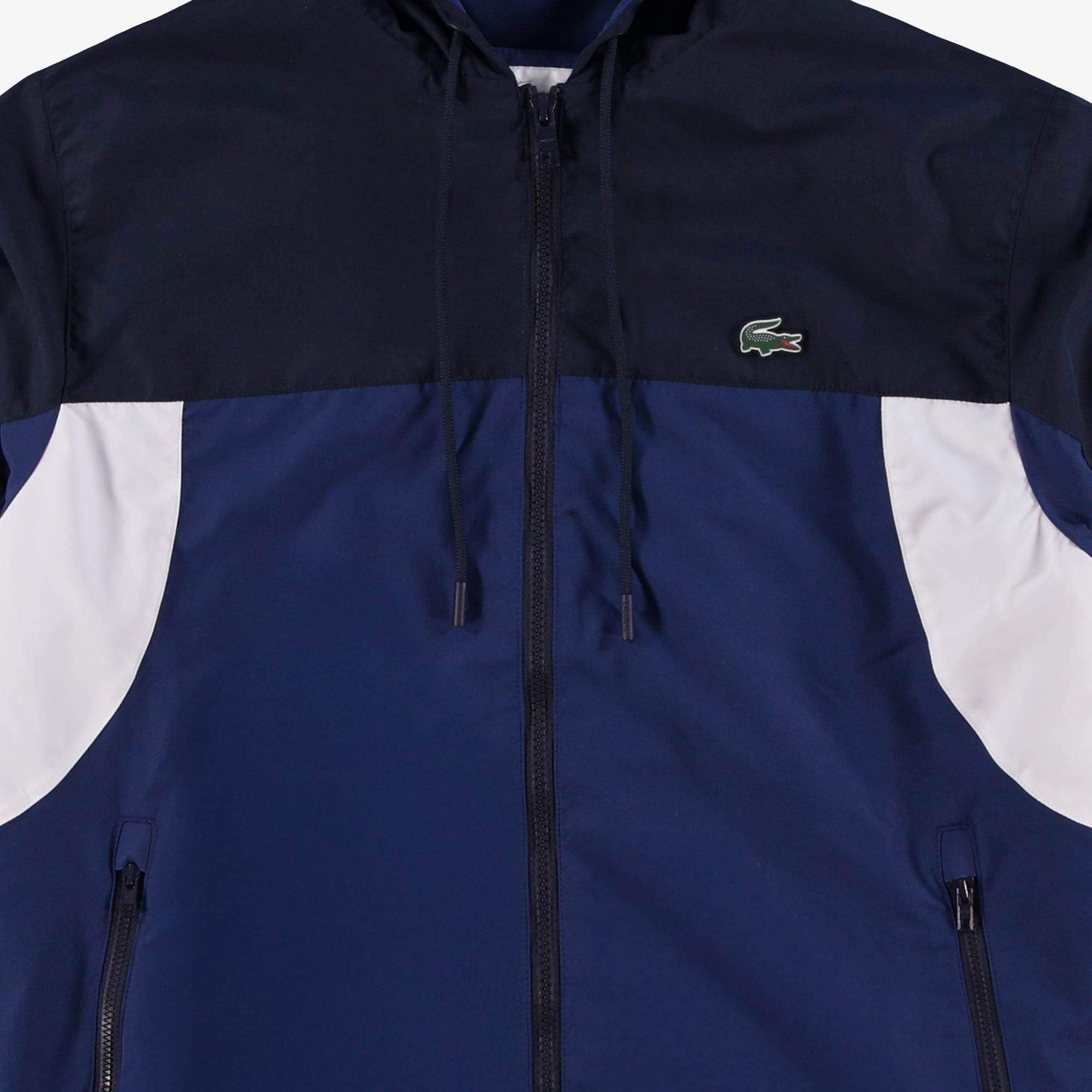 Erkek Regular Fit Fermuarlı Renk Bloklu Lacivert Eşofman Takımı