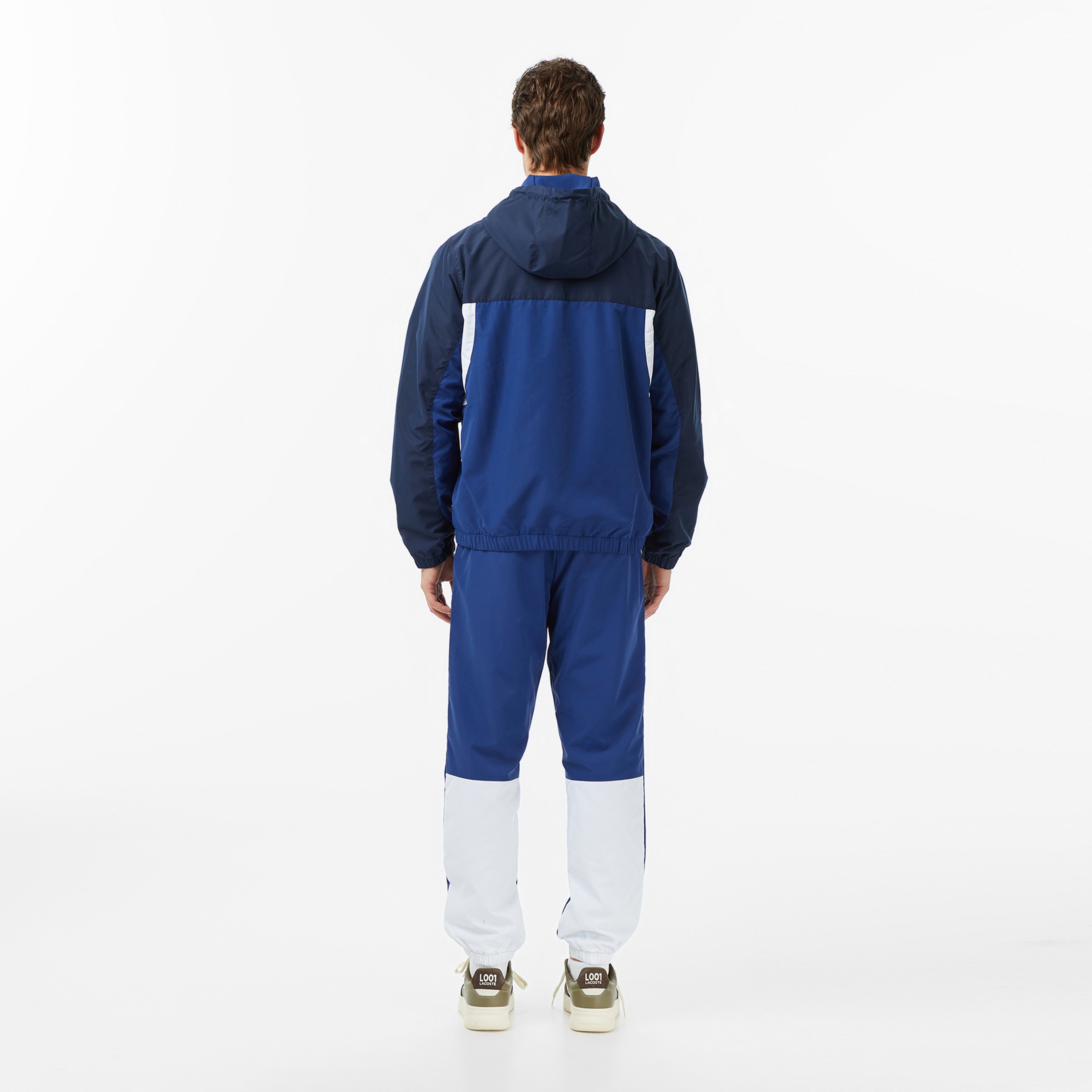 Erkek Regular Fit Fermuarlı Renk Bloklu Lacivert Eşofman Takımı Erkek Regular Fit Fermuarlı Renk Bloklu Lacivert Eşofman Takımı