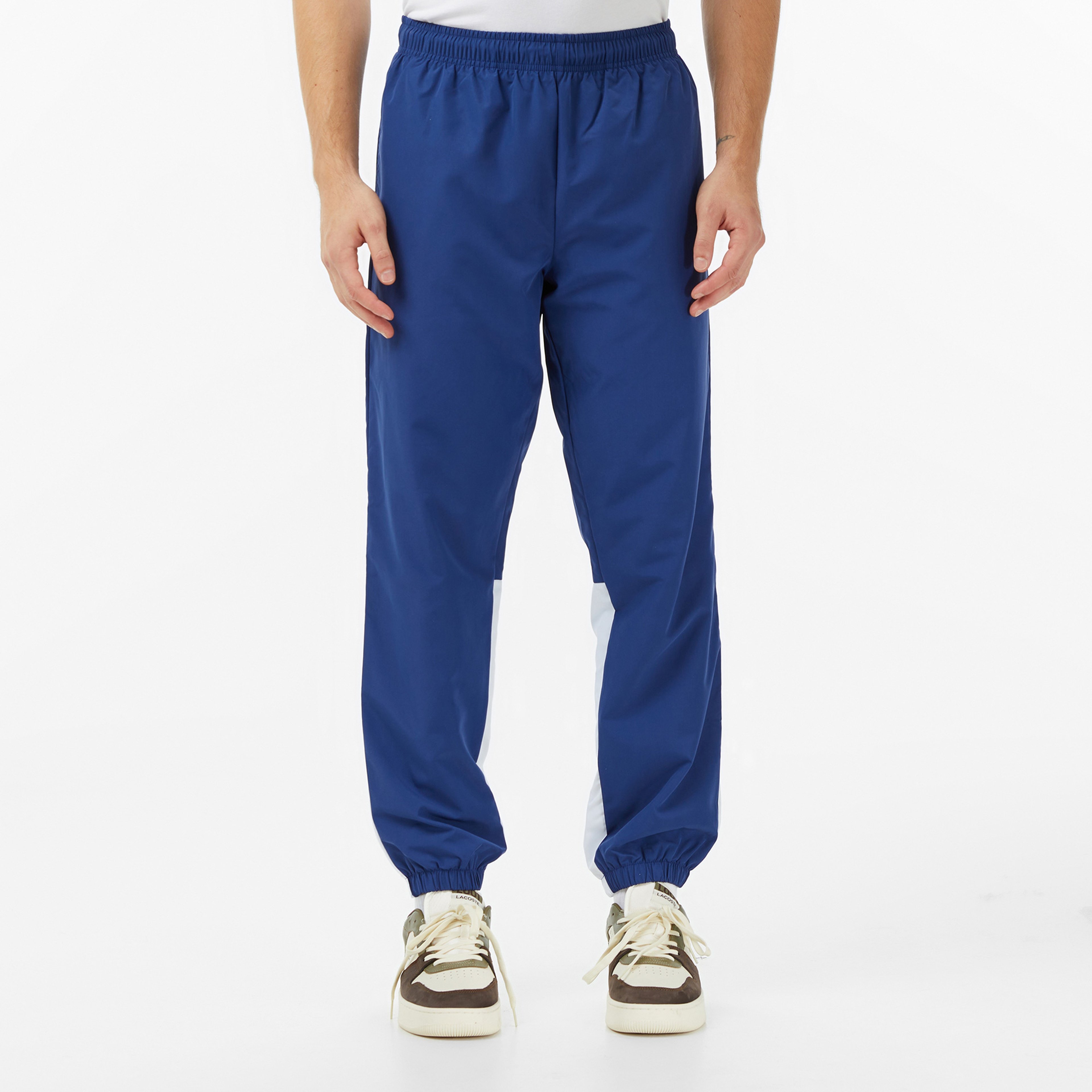 Erkek Regular Fit Fermuarlı Renk Bloklu Lacivert Eşofman Takımı Erkek Regular Fit Fermuarlı Renk Bloklu Lacivert Eşofman Takımı