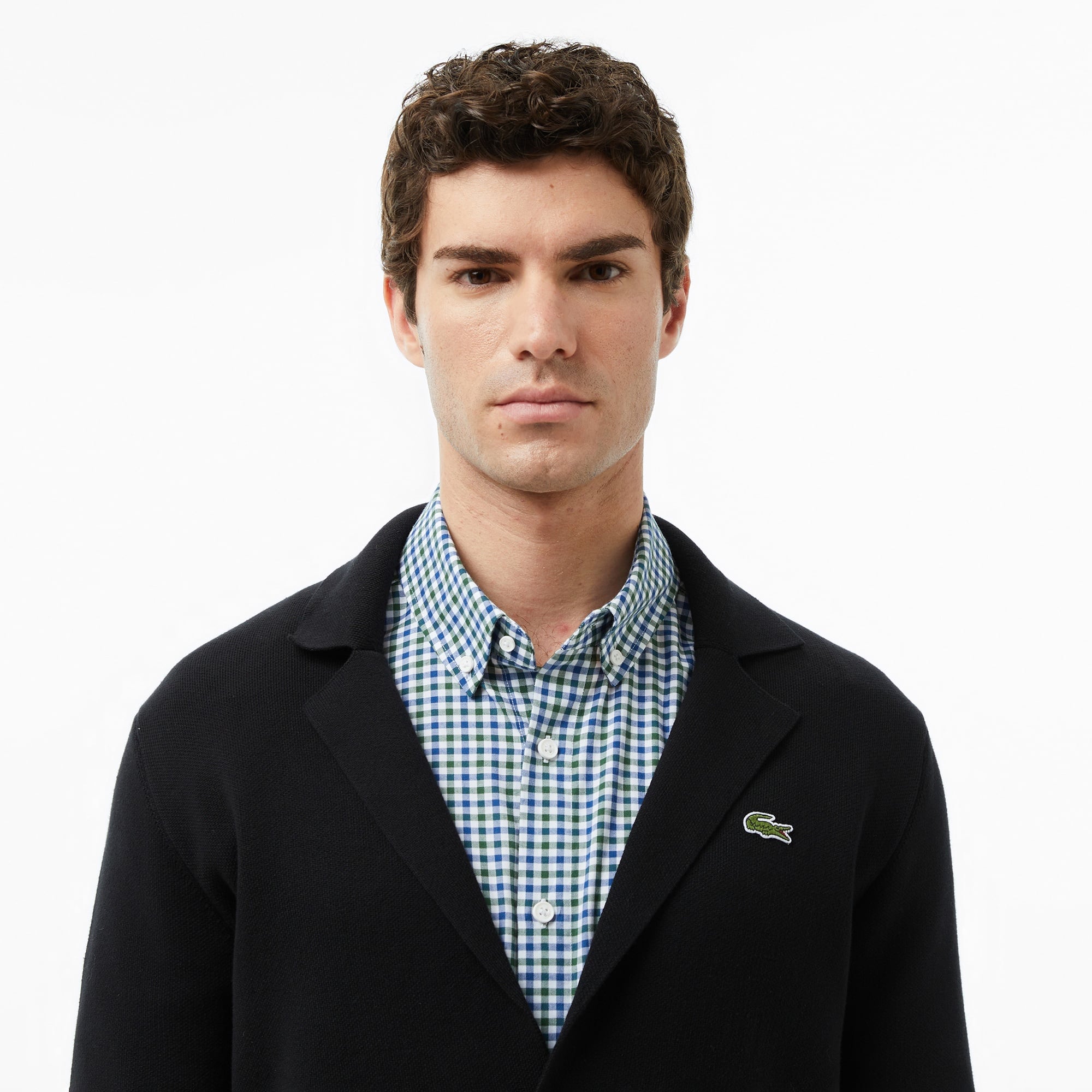 Erkek Classic Fit V Yaka Siyah Hırka