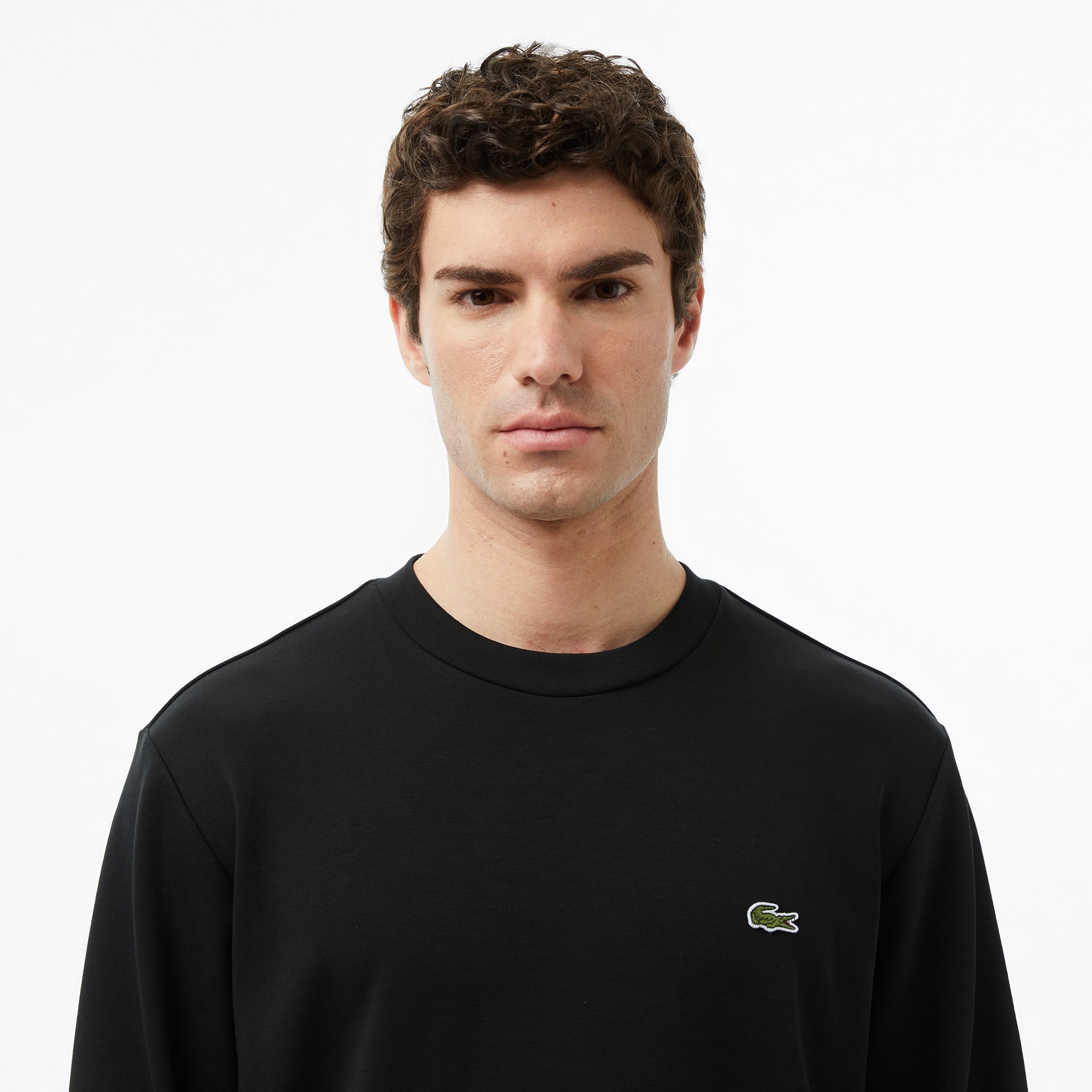 Erkek Classic Fit Bisiklet Yaka Siyah Sweatshirt