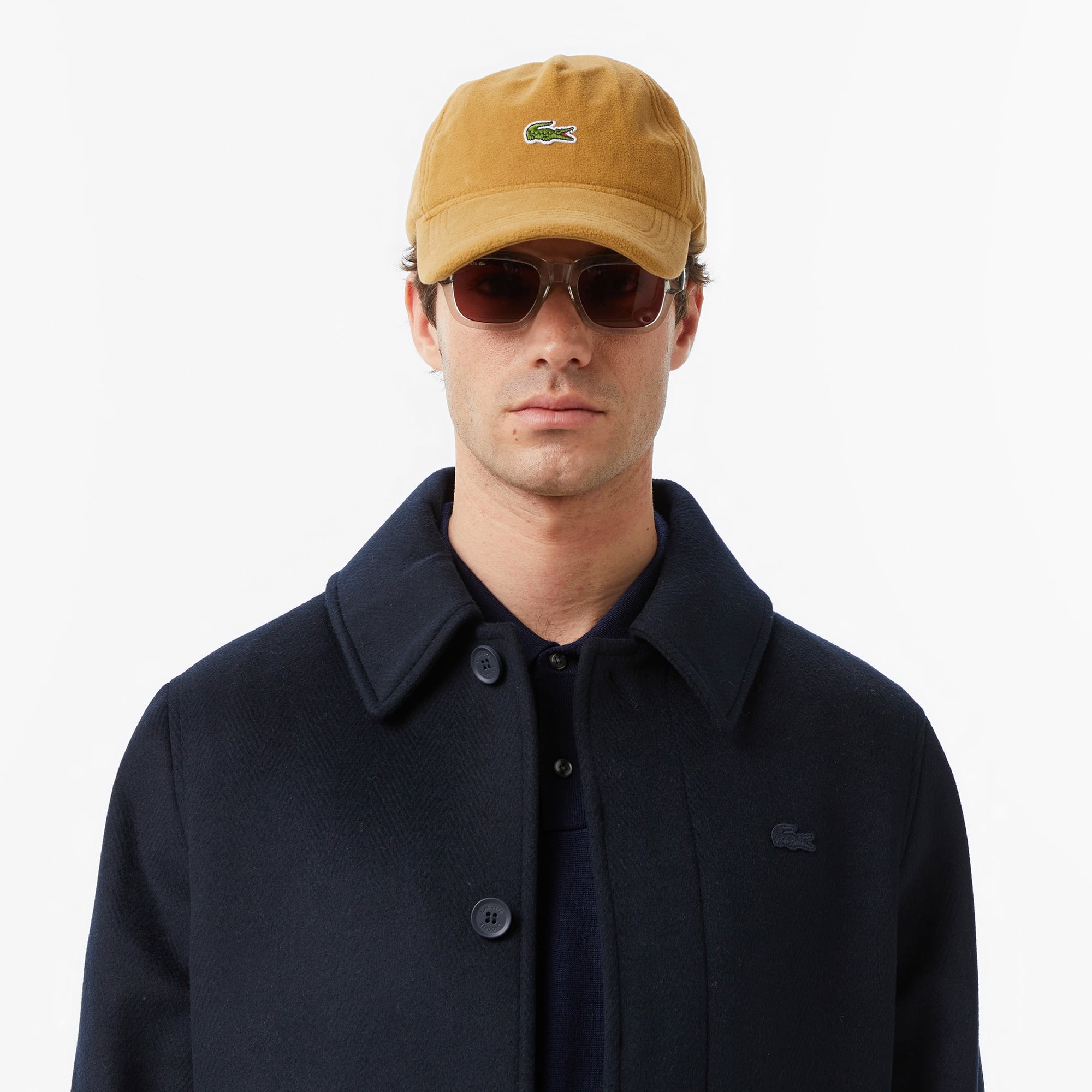 Erkek Regular Fit Yün Lacivert Kaban