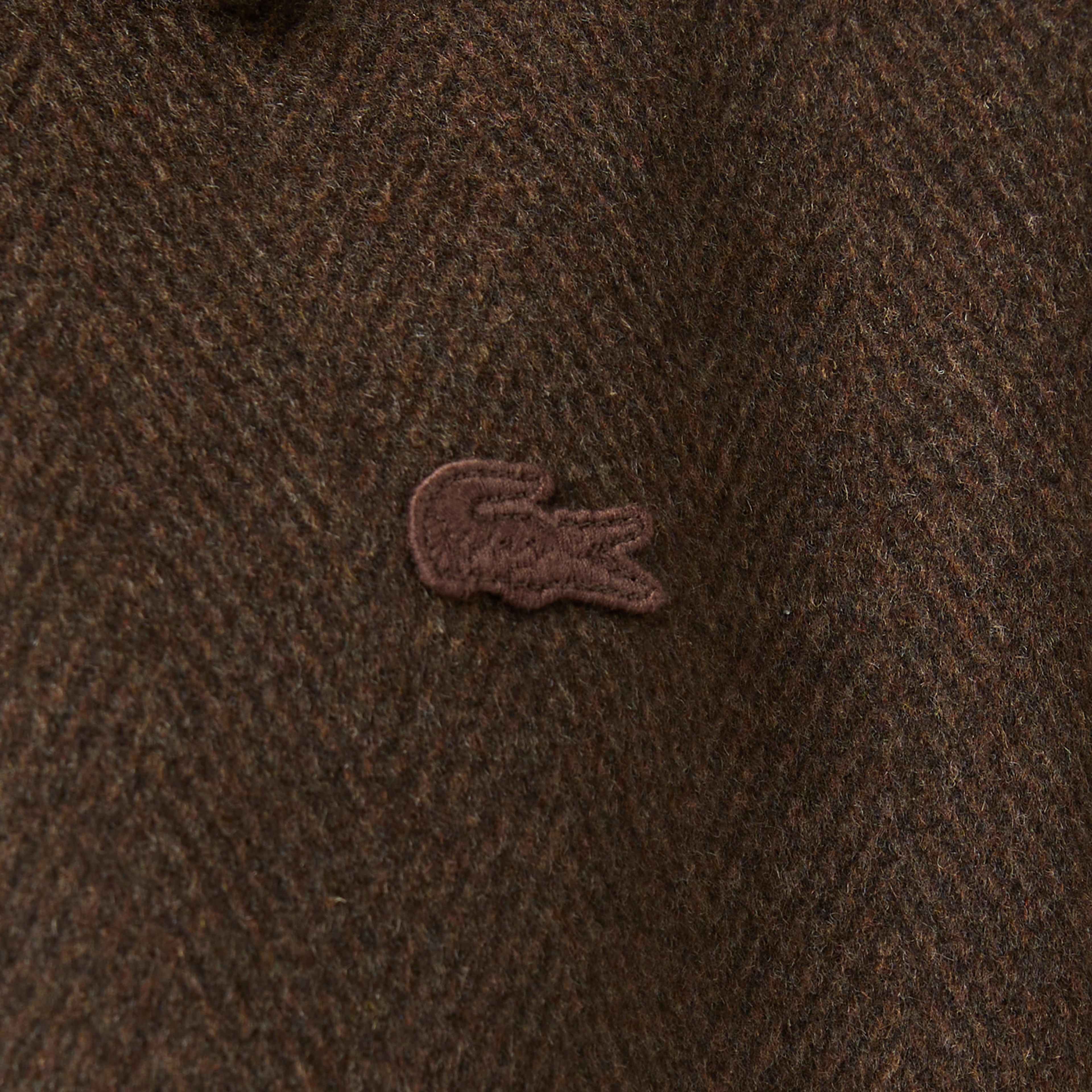 Erkek Regular Fit Yün Kahverengi Kaban