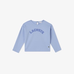 Çocuk Uzun Kollu Bisiklet Yaka Baskılı Mavi T-Shirt Mavi