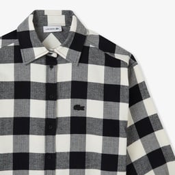 Kadın Kareli Siyah Gömlek Siyah