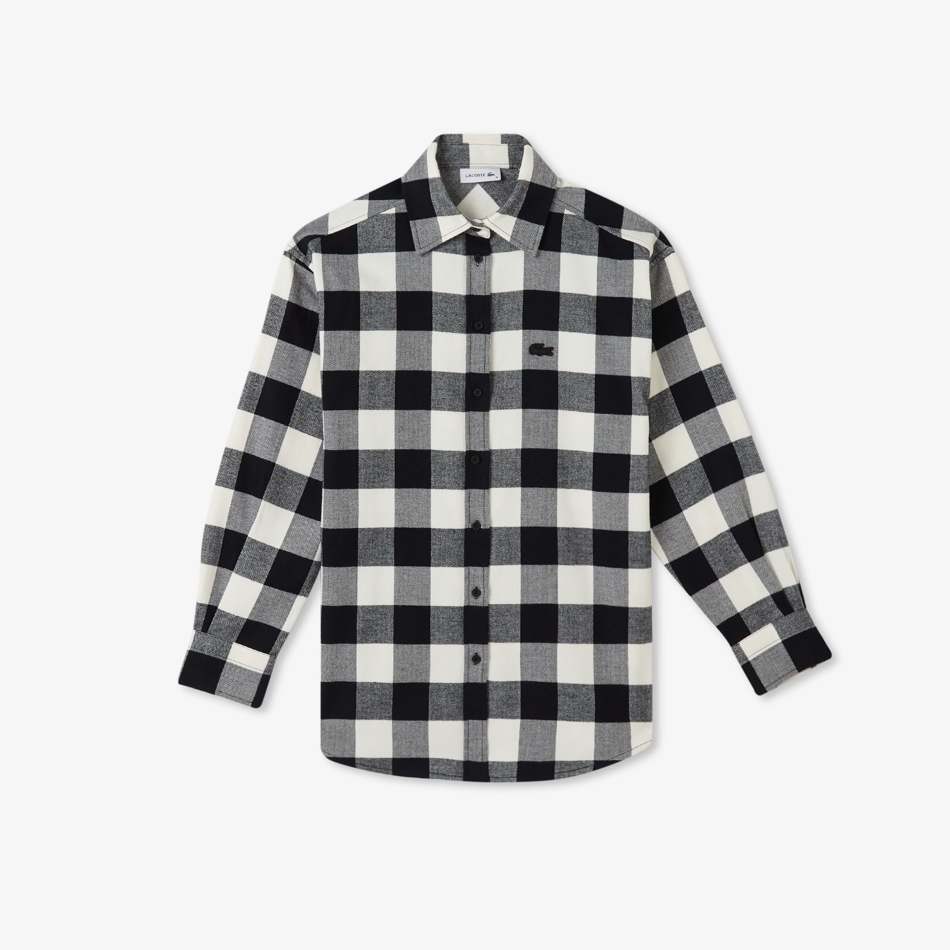 Kadın Kareli Siyah Gömlek