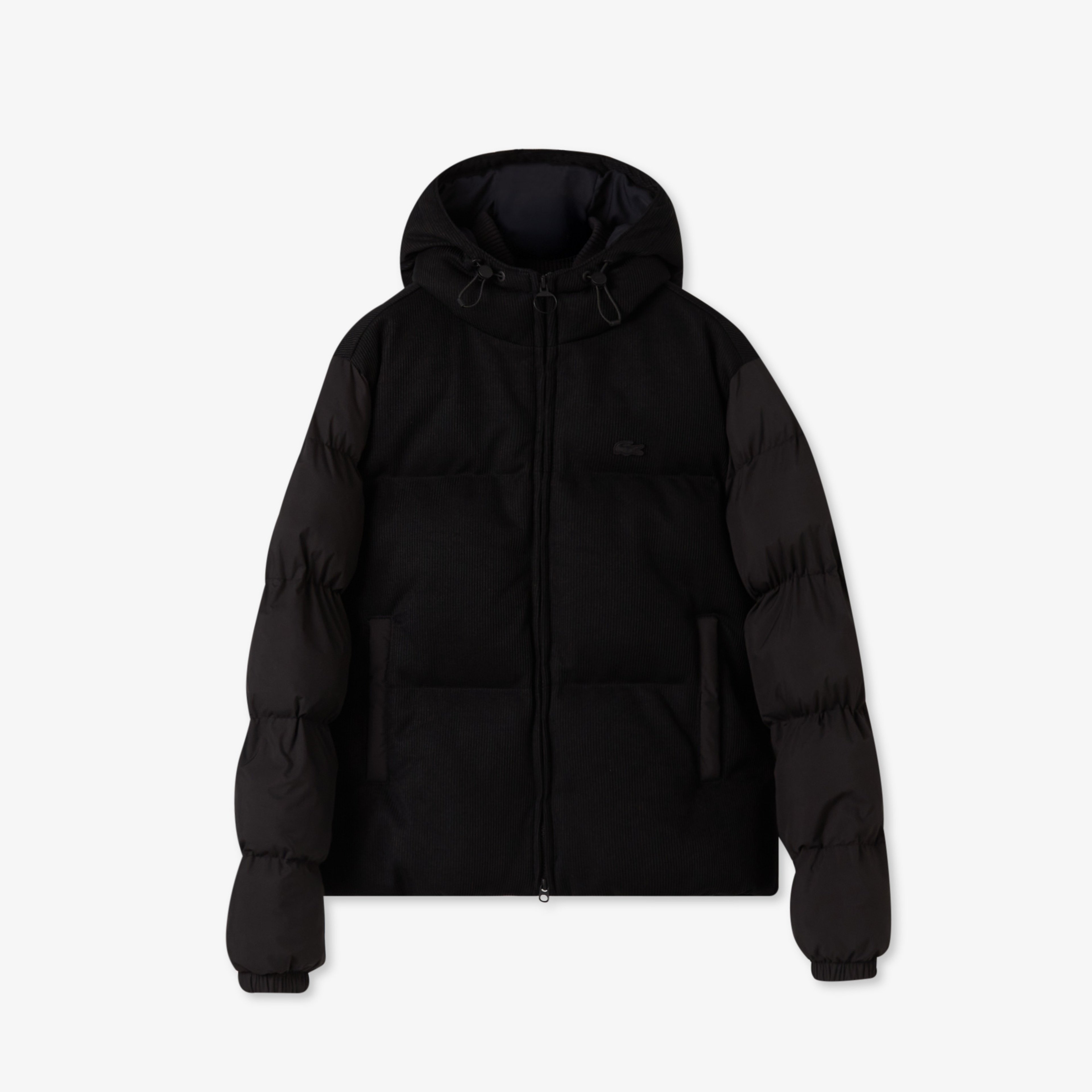 Kadın Kapüşonlu Siyah Mont