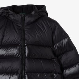 Erkek Relaxed Fit Kapüşonlu Siyah Mont Siyah