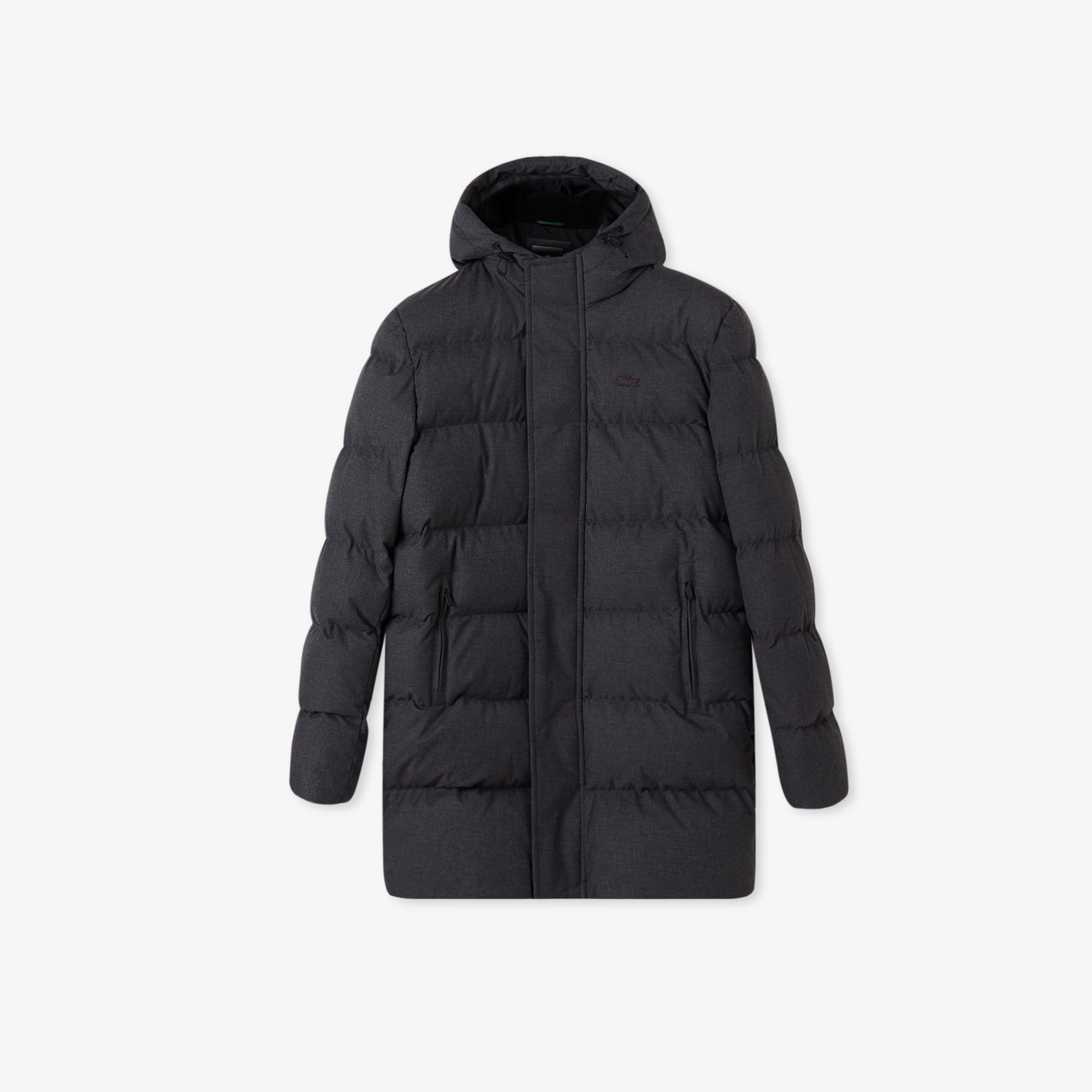 Erkek Relaxed Fit Kapüşonlu Siyah Mont