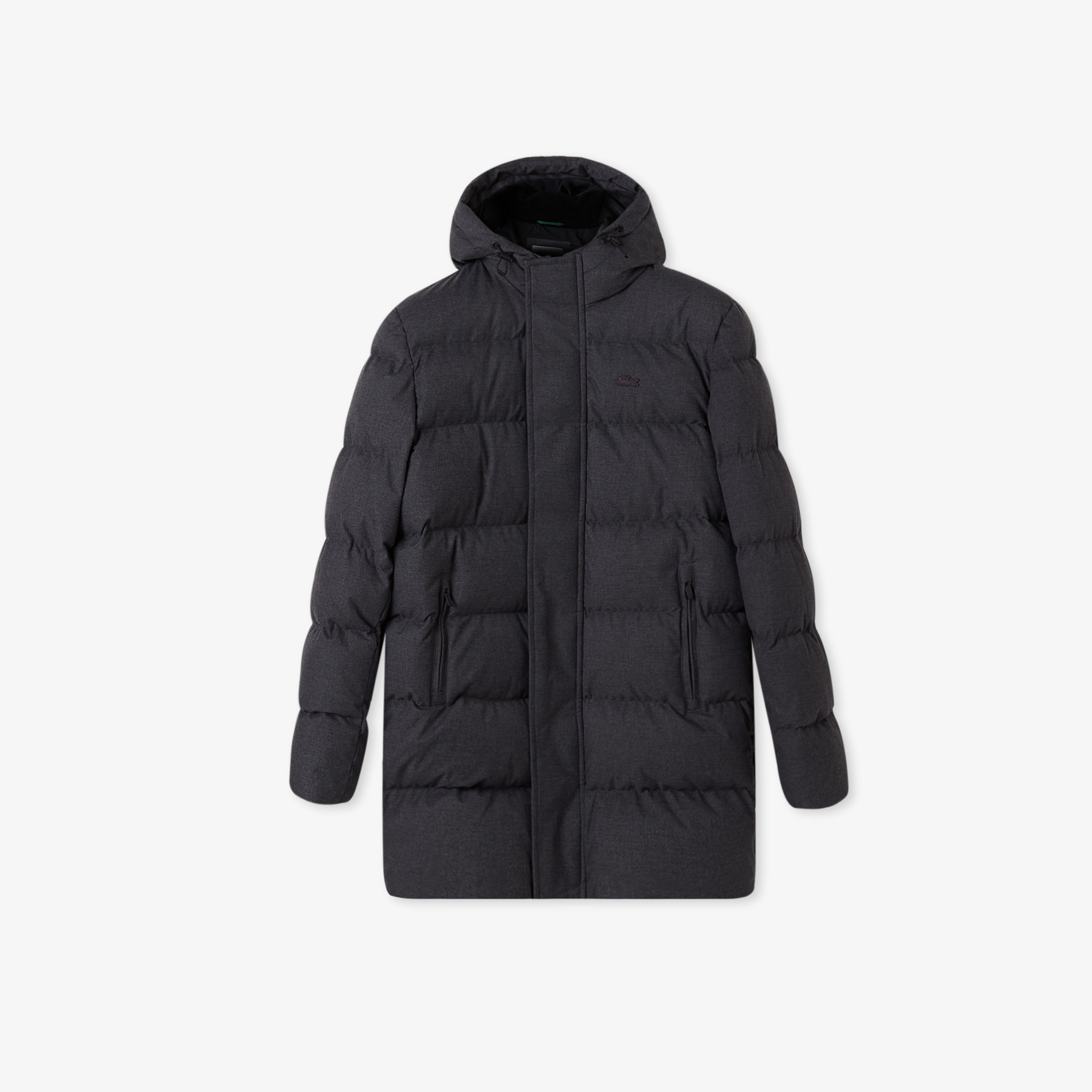 Erkek Relaxed Fit Kapüşonlu Siyah Mont