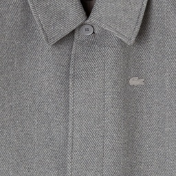 Erkek Regular Fit Yün Gri Kaban Gri