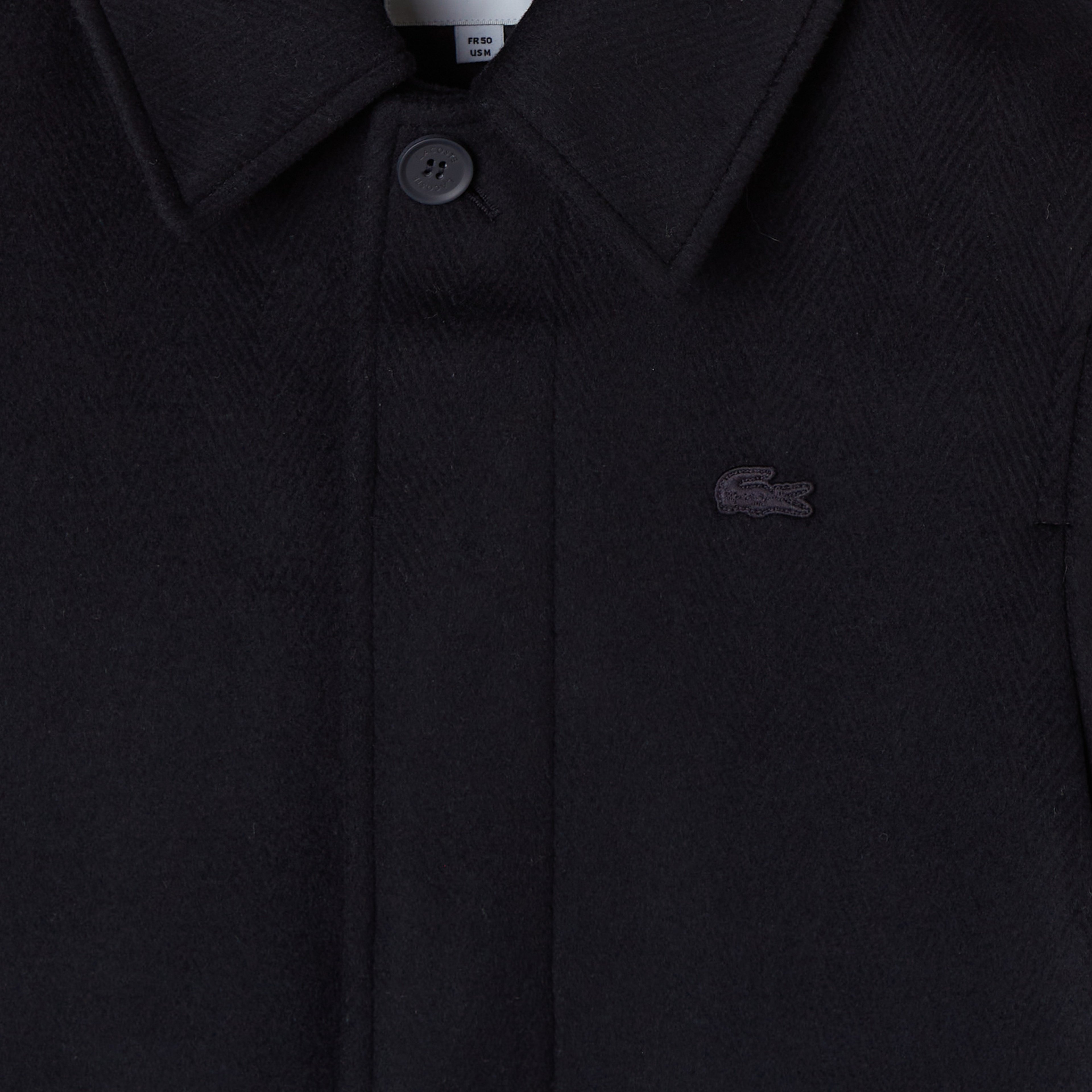 Erkek Regular Fit Yün Lacivert Kaban