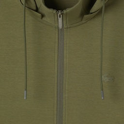 Erkek Regular Fit Kapüşonlu Haki Sweatshirt Yeşil