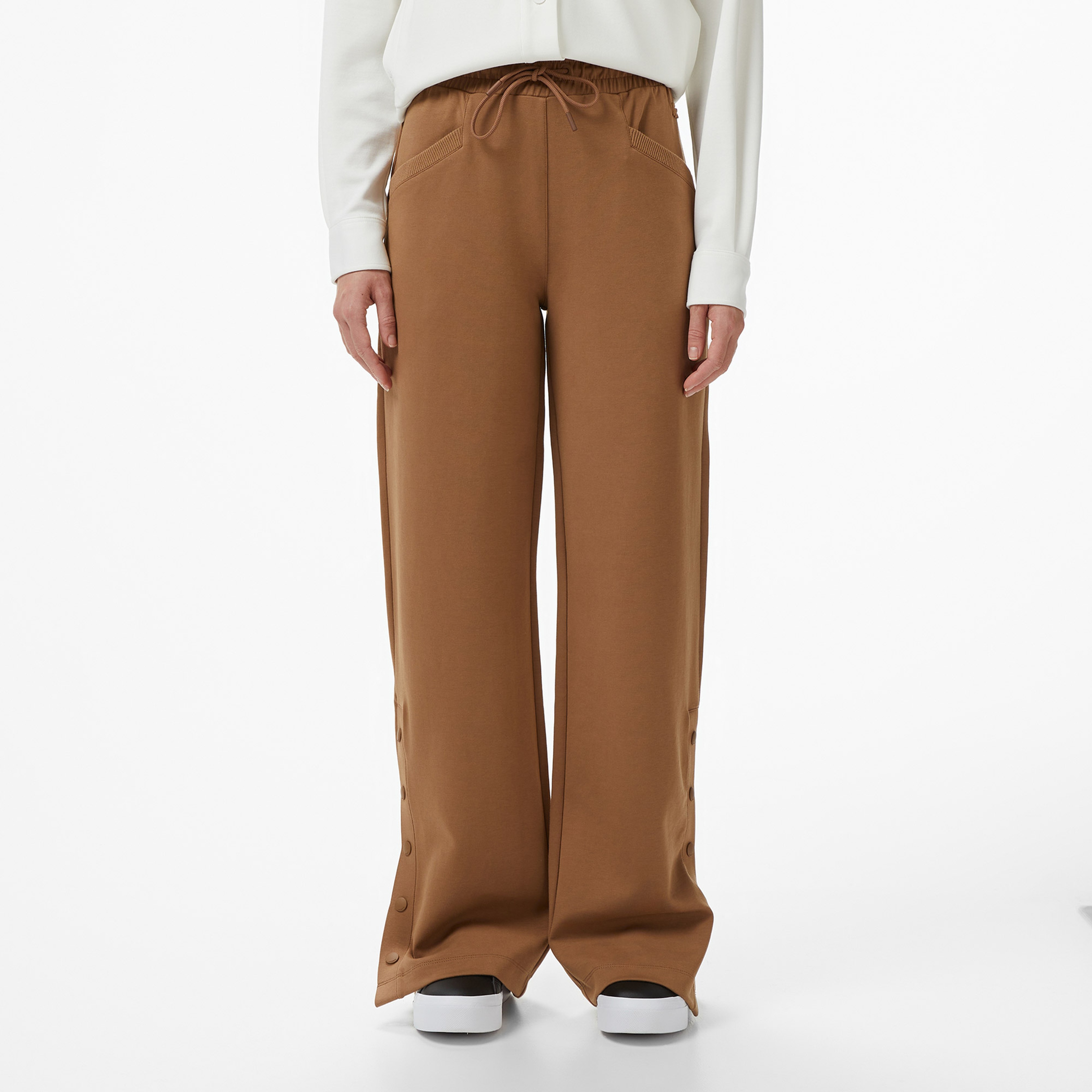 Kadın Straight Fit Açık Kahverengi Eşofman Altı