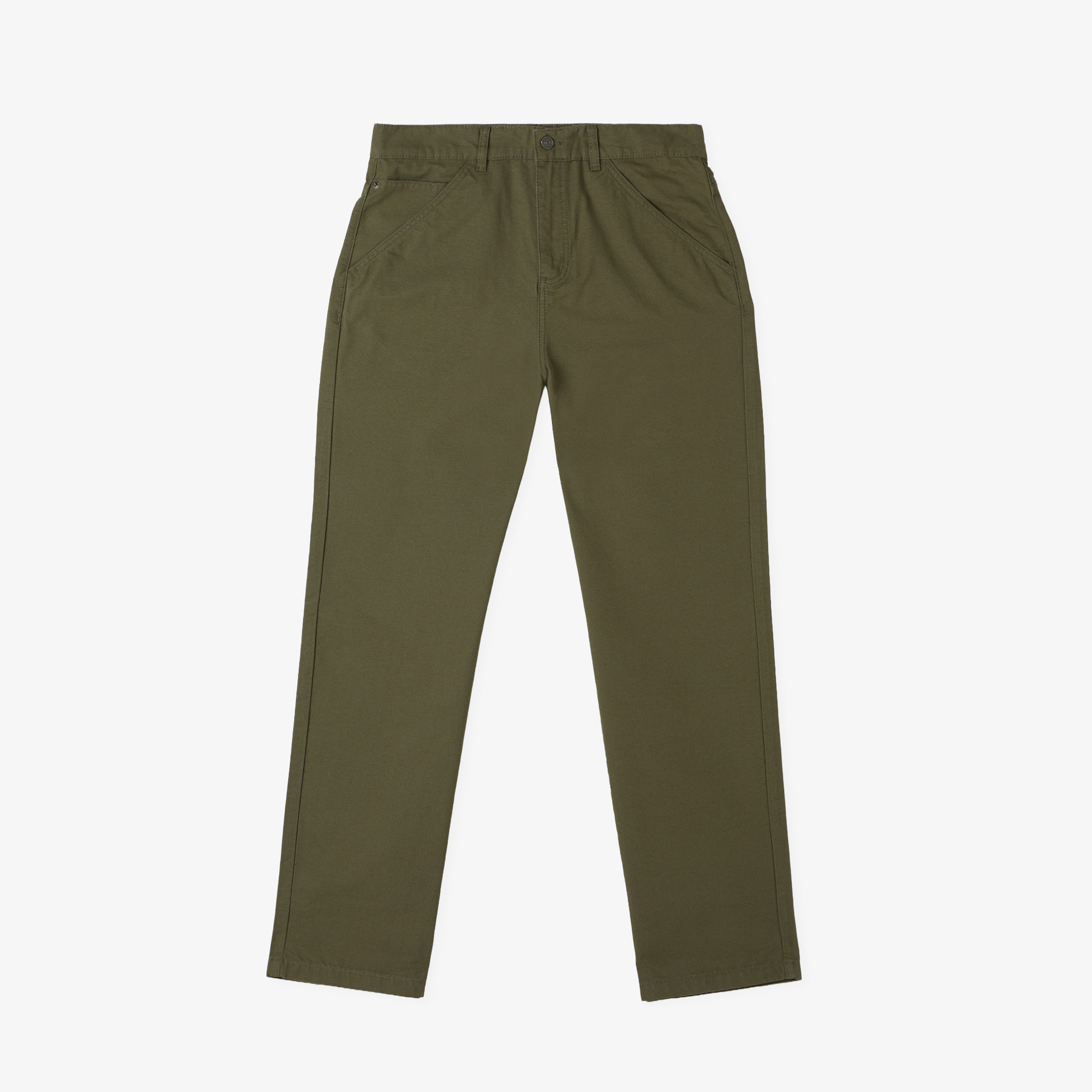 Erkek Regular Fit Haki Pantolon