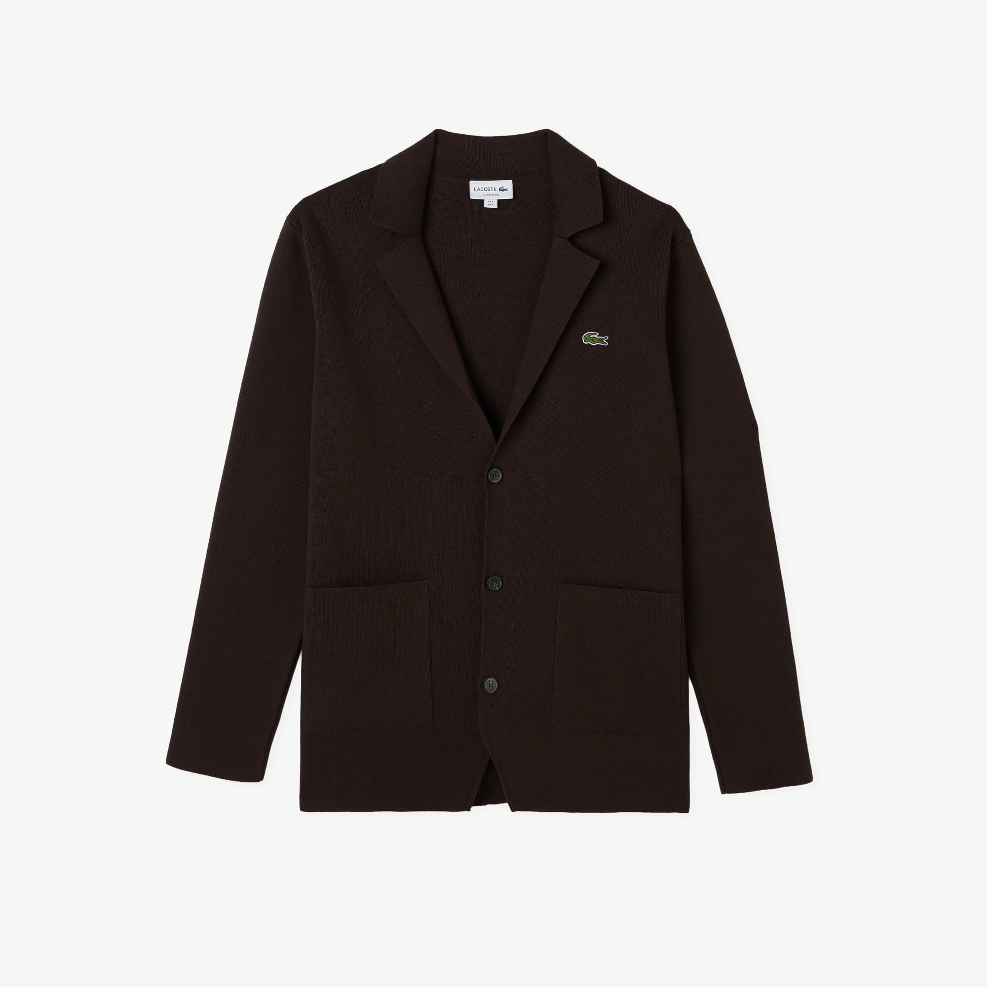 Erkek Classic Fit V Yaka Kahverengi Hırka