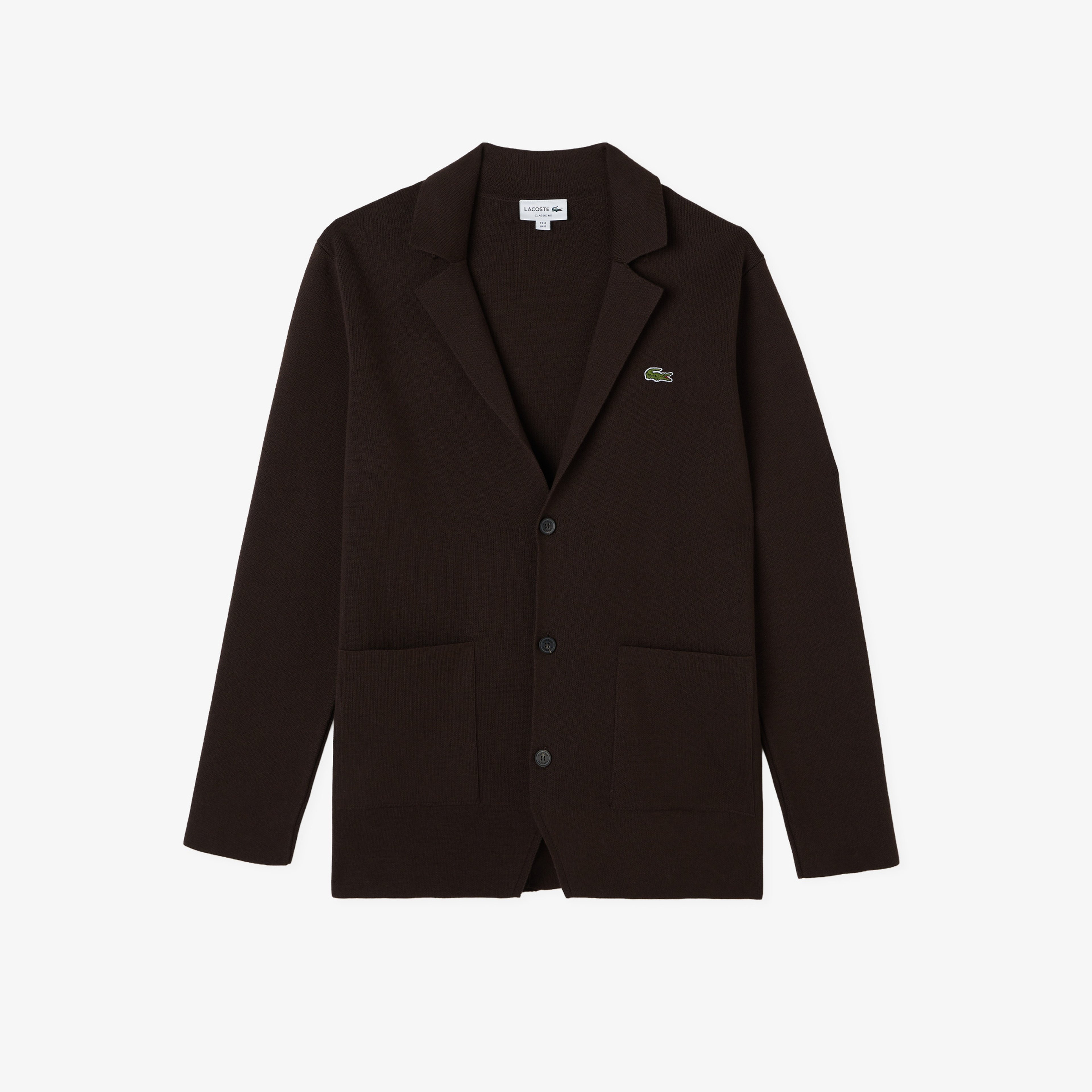 Erkek Classic Fit V Yaka Kahverengi Hırka