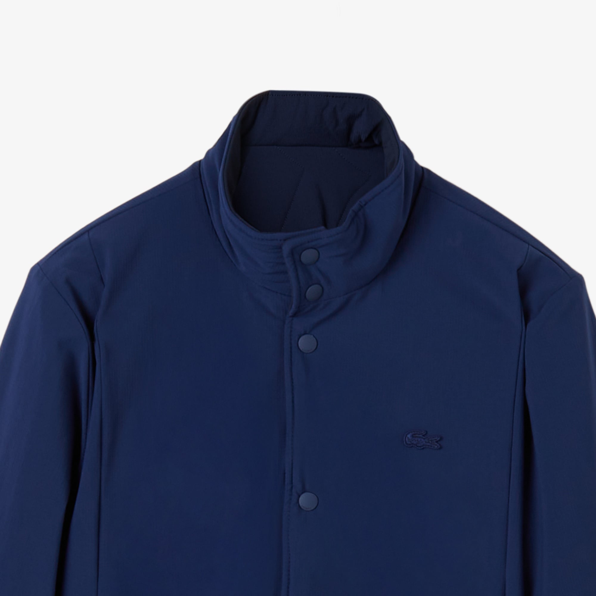 Erkek Dik Yaka Çift Taraflı Lacivert Mont