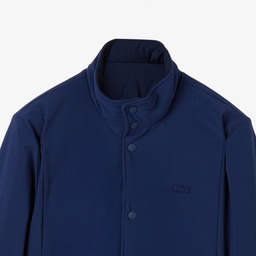 Erkek Dik Yaka Çift Taraflı Lacivert Mont Lacivert