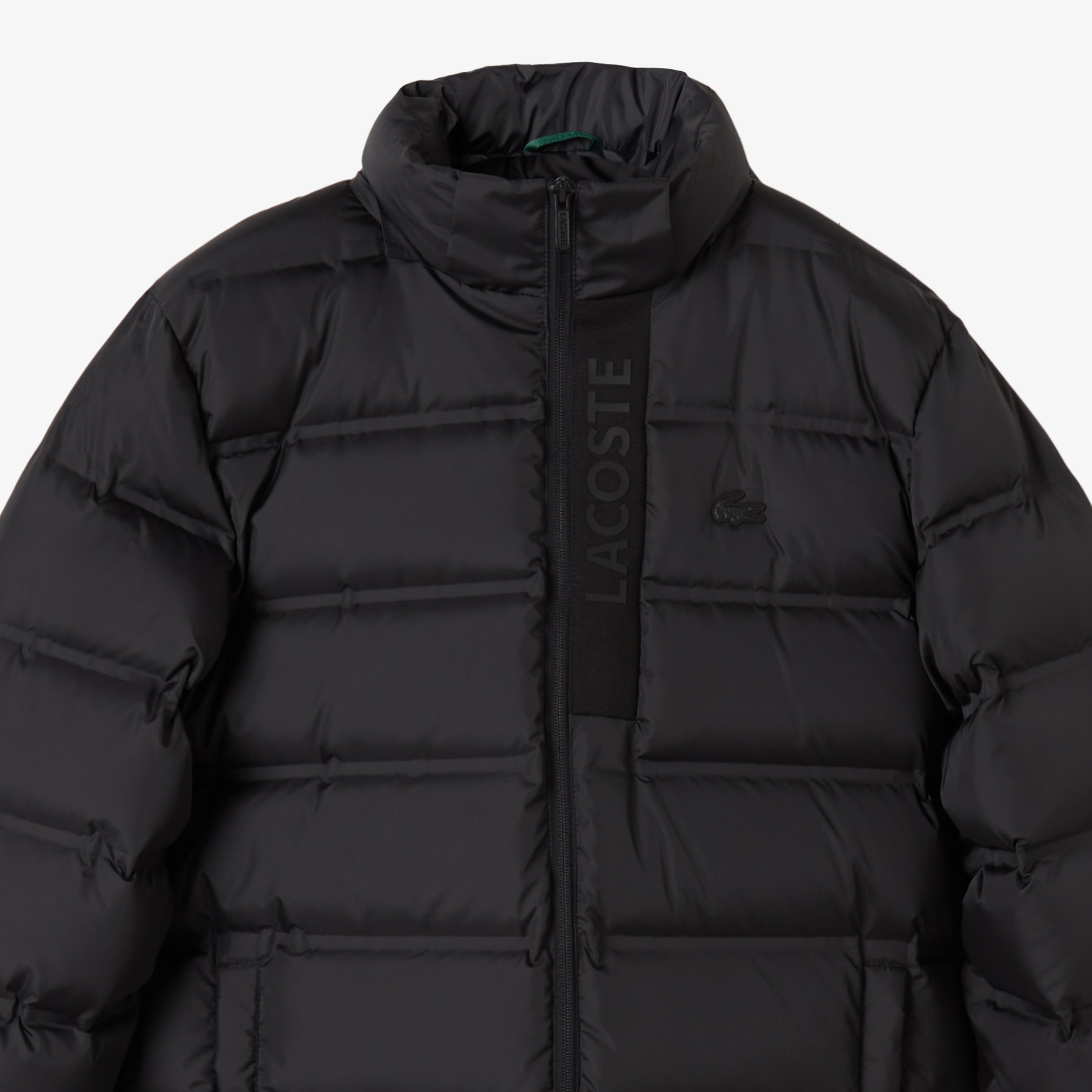 Erkek Regular Fit Siyah Şişme Mont