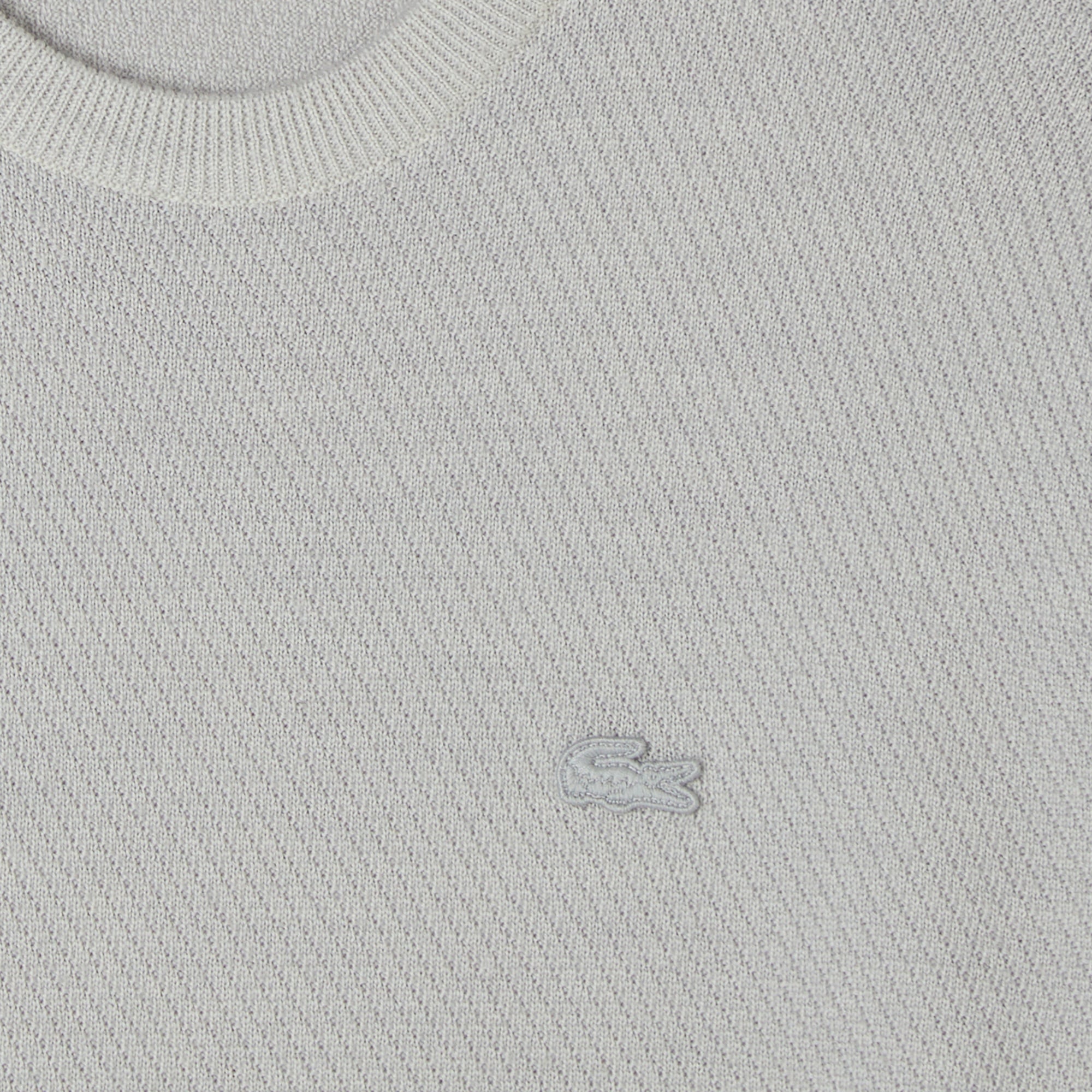 Erkek Classic Fit Bisiklet Yaka Yün Gri Kazak