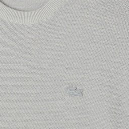 Erkek Classic Fit Bisiklet Yaka Yün Gri Kazak Gri