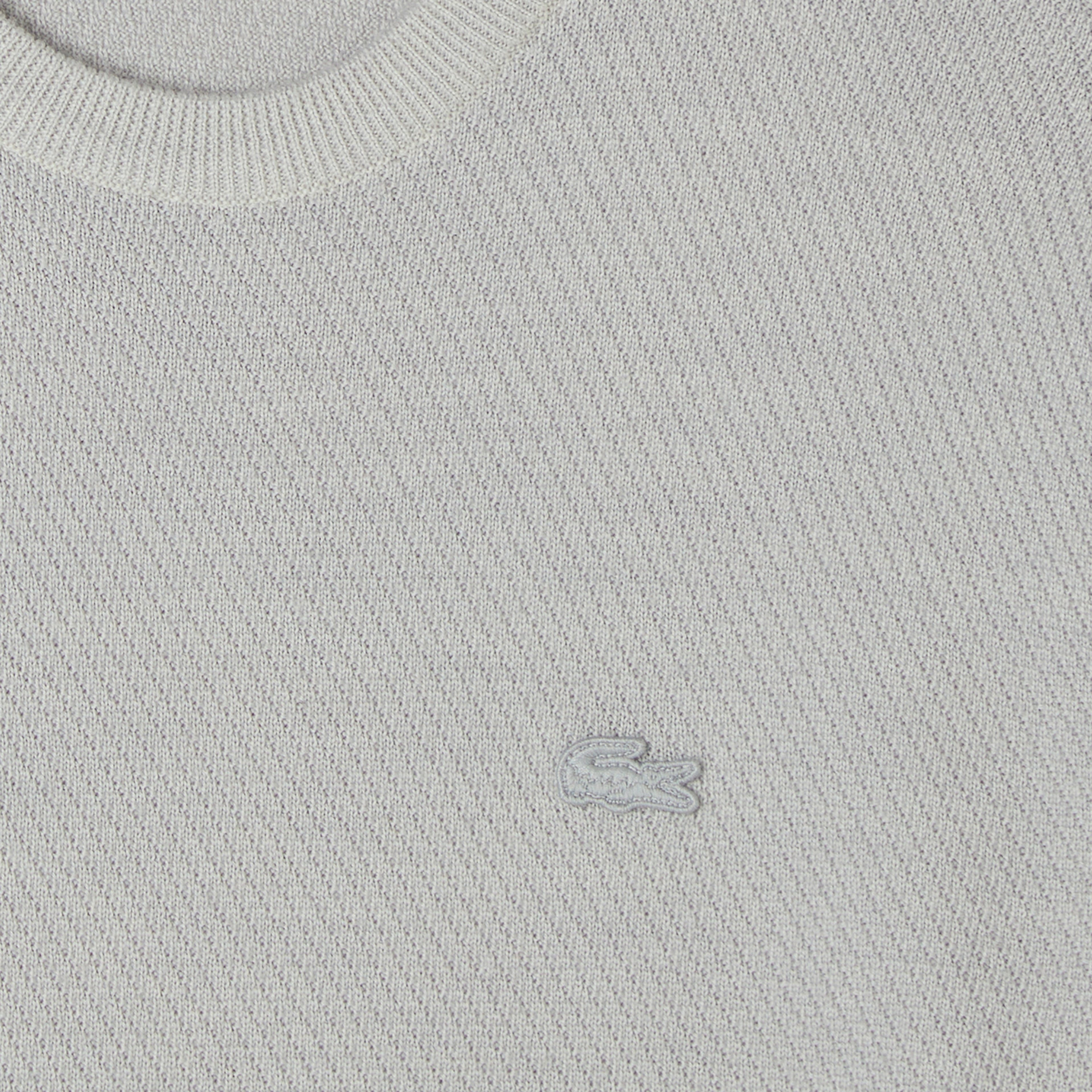 Erkek Classic Fit Bisiklet Yaka Yün Gri Kazak