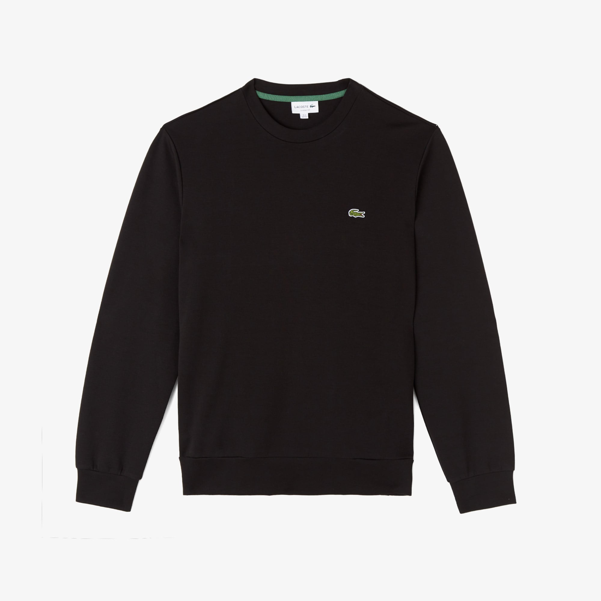 Lacoste Erkek Classic Fit Bisiklet Yaka Siyah Sweatshirt görsel 3