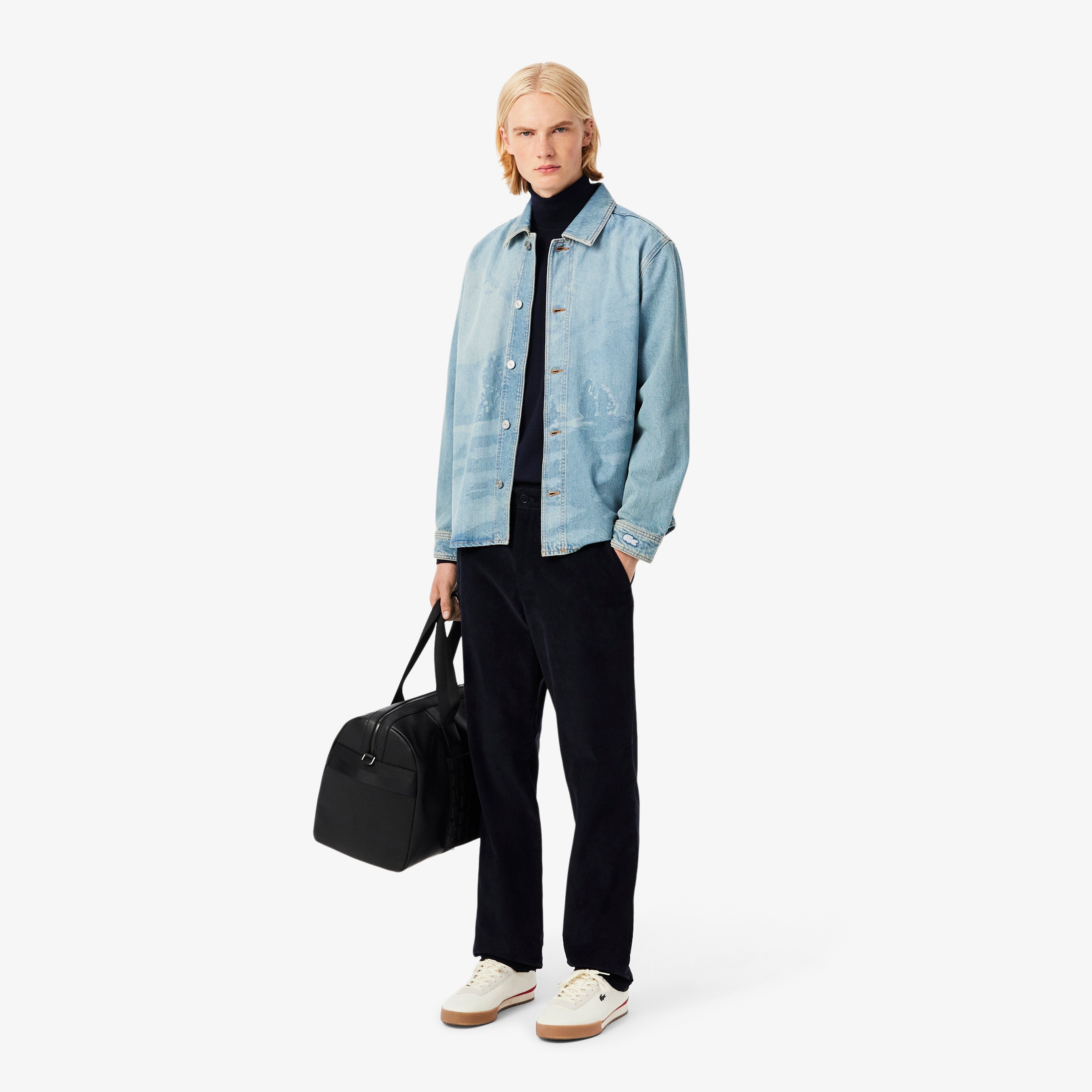 Erkek Regular Fit Boğazlı Yaka Lacivert Kazak