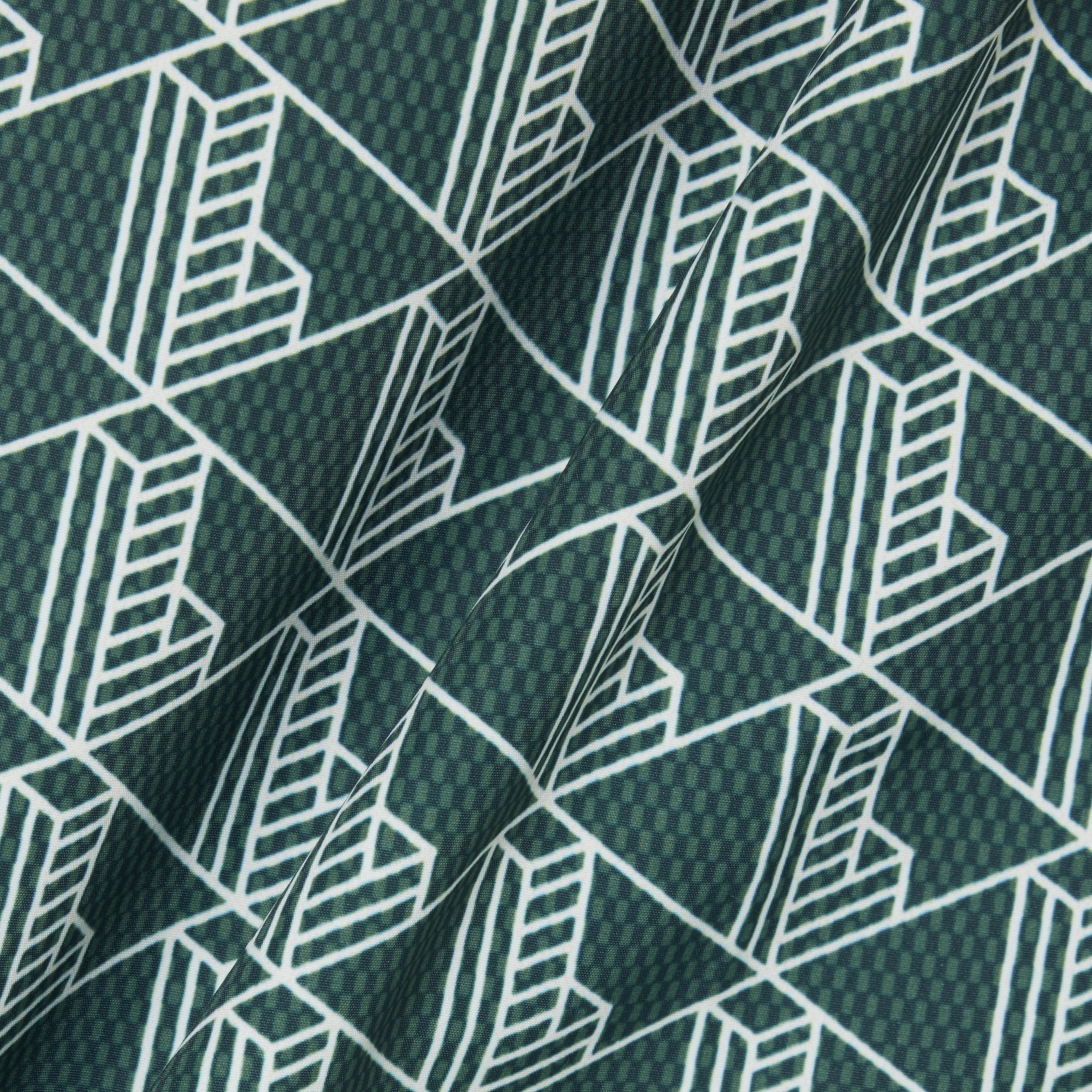 Mid Length Monogram Print Swim Trunks
