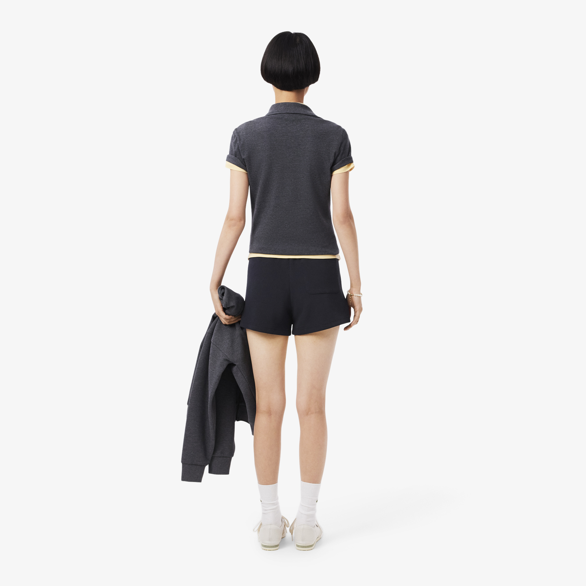 Lacoste Kadın Relaxed Fit Lacivert Şort görsel 3