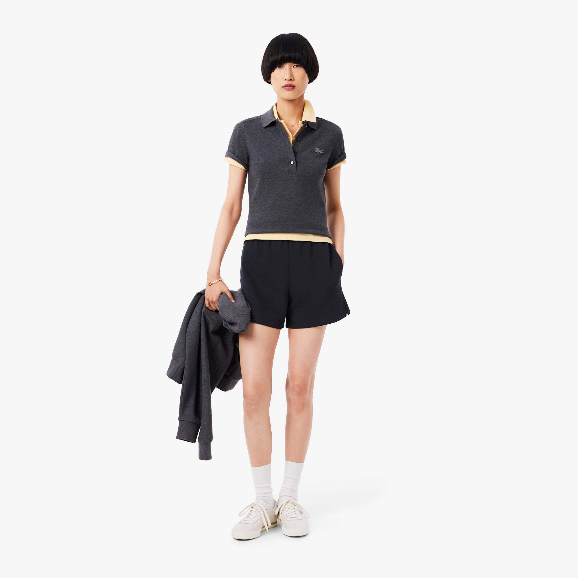 Lacoste Kadın Relaxed Fit Lacivert Şort
